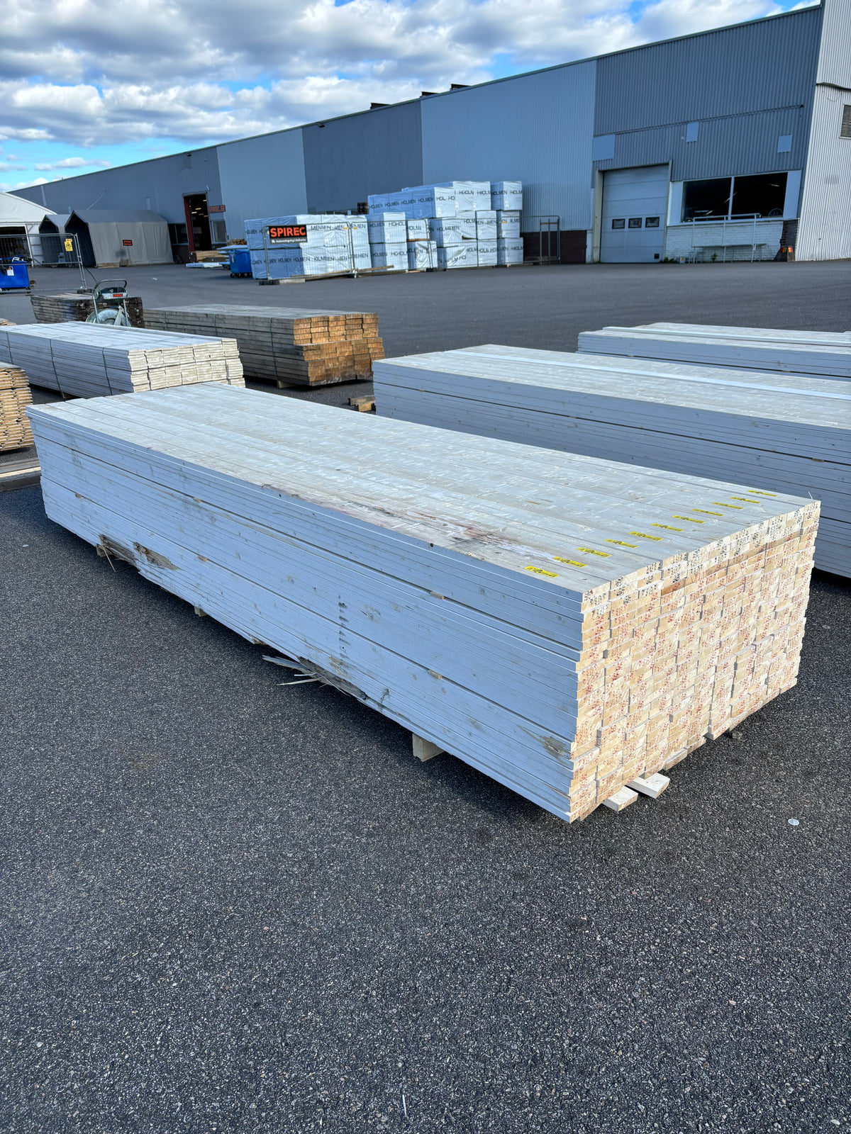 Paket Finsågade Brädor 22x95mm 3,60m 286st Vit Mellanstrukna