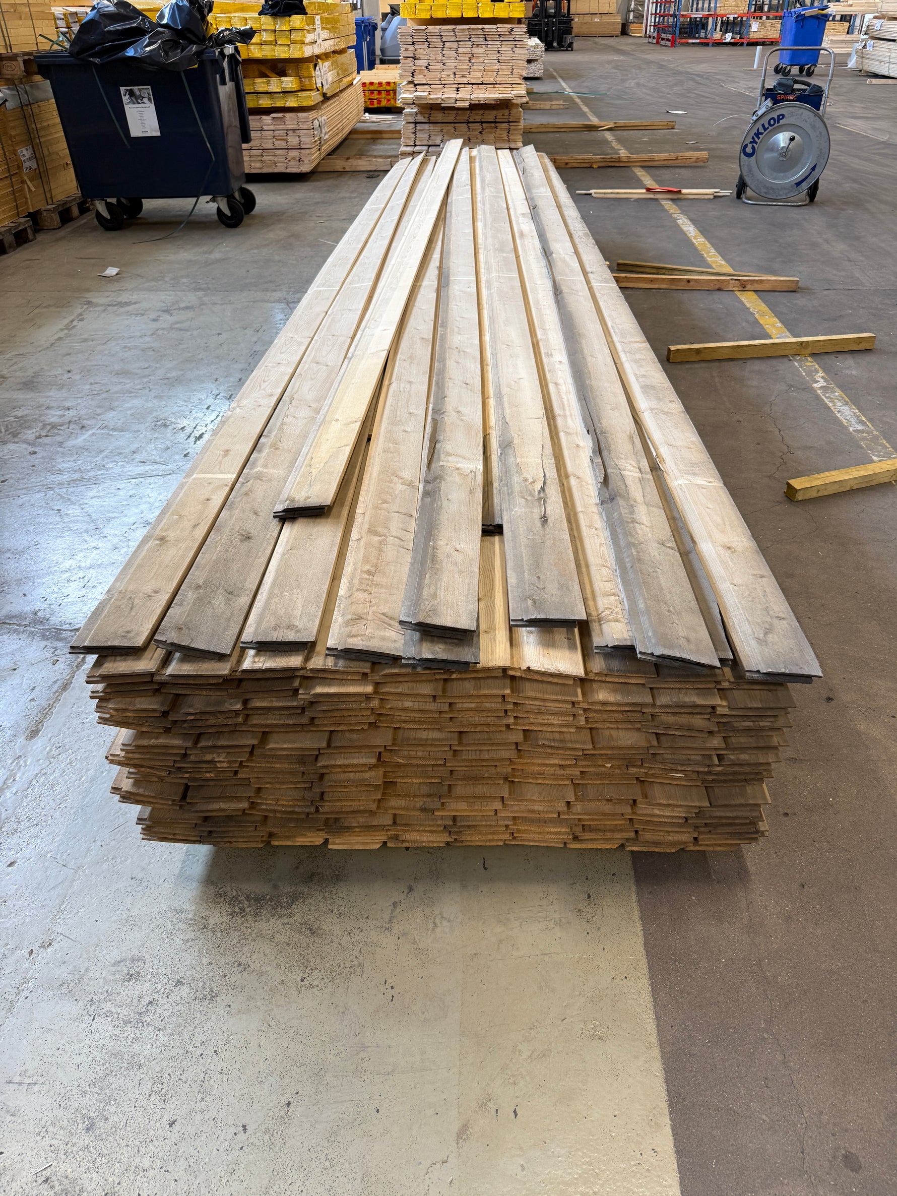 Paket Enkelfasspont 22x120mm 5.40m 153st- Obehandlade Väderbitet