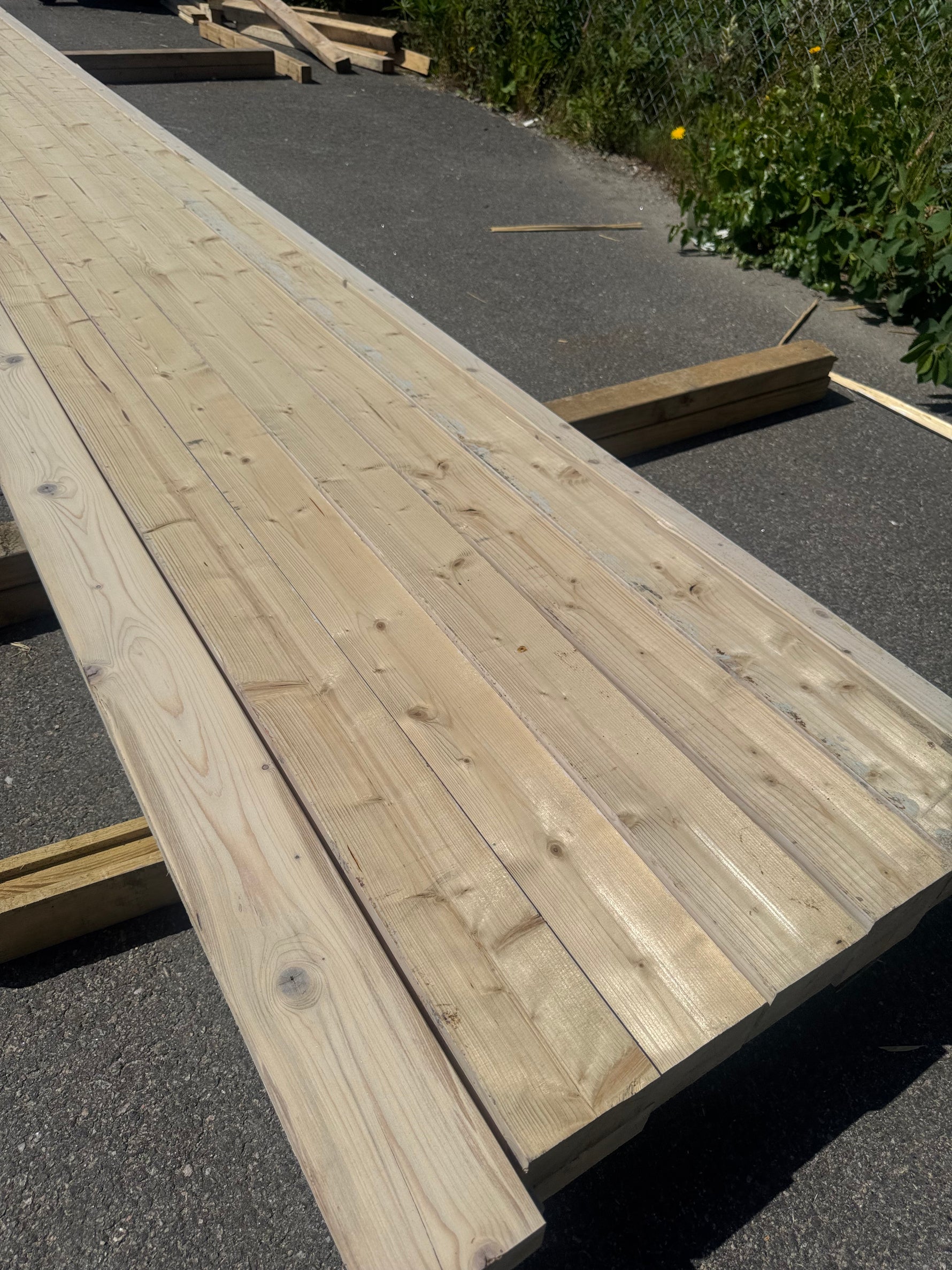 Paket Hyvlat Virke 45x95 mm, 13 st 4,80 m Vitlaserat