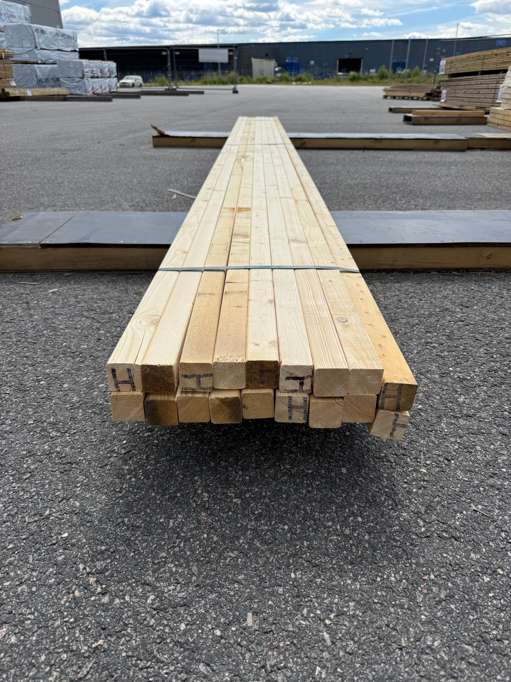 Paket Reglar 45x45 mm – 18 st (5,10 m, Gran)