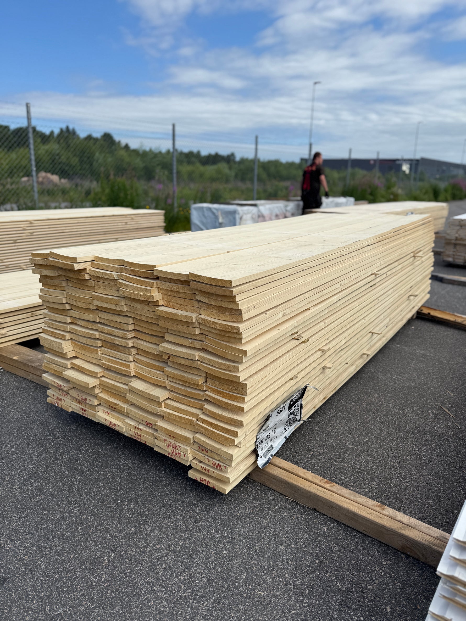Paket Finsågade Brädor 22x170mm, 156st 3.0m- Obehandlade