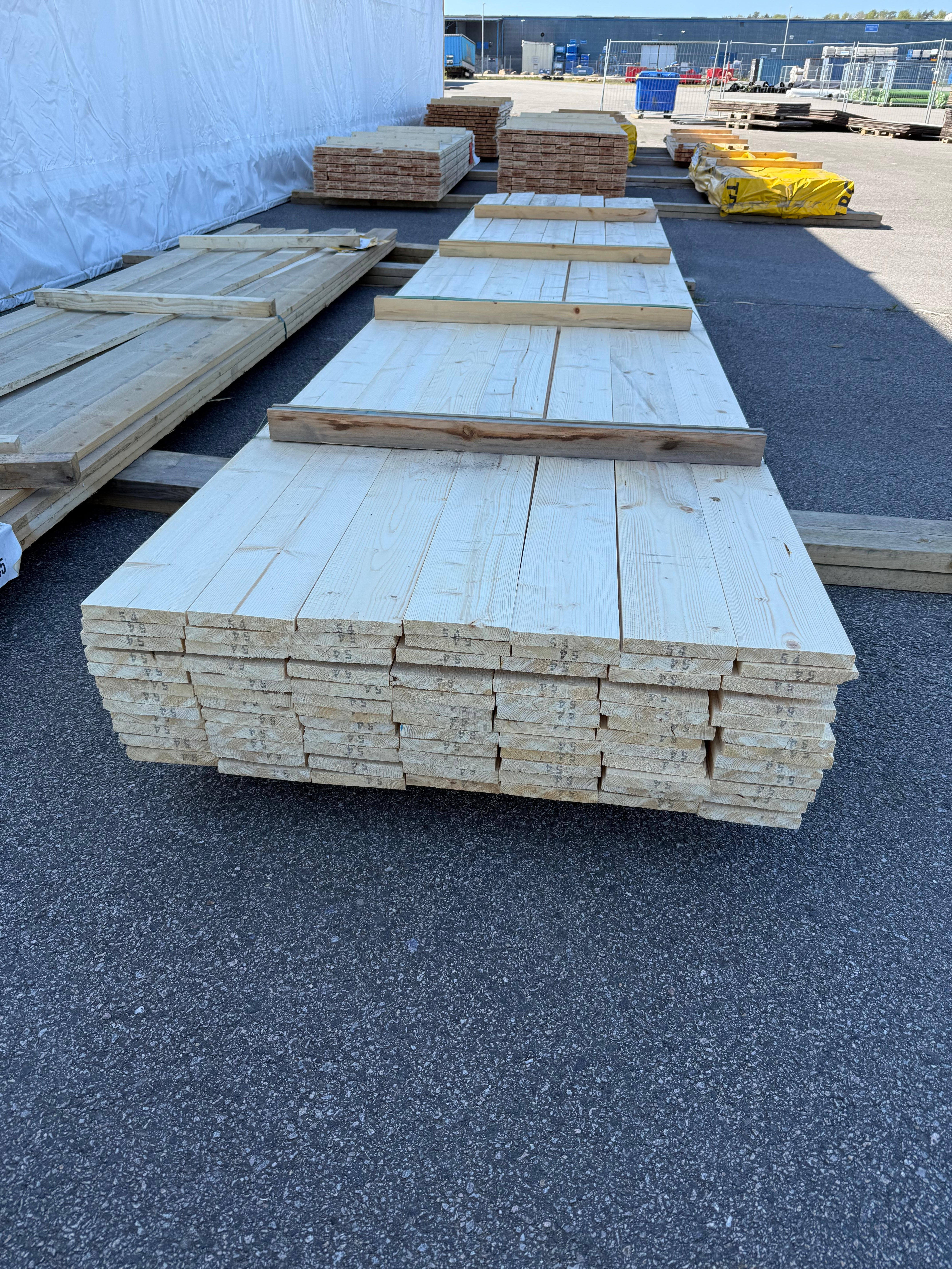Paket Finsågade Brädor 22x145mm 5.40m 84st