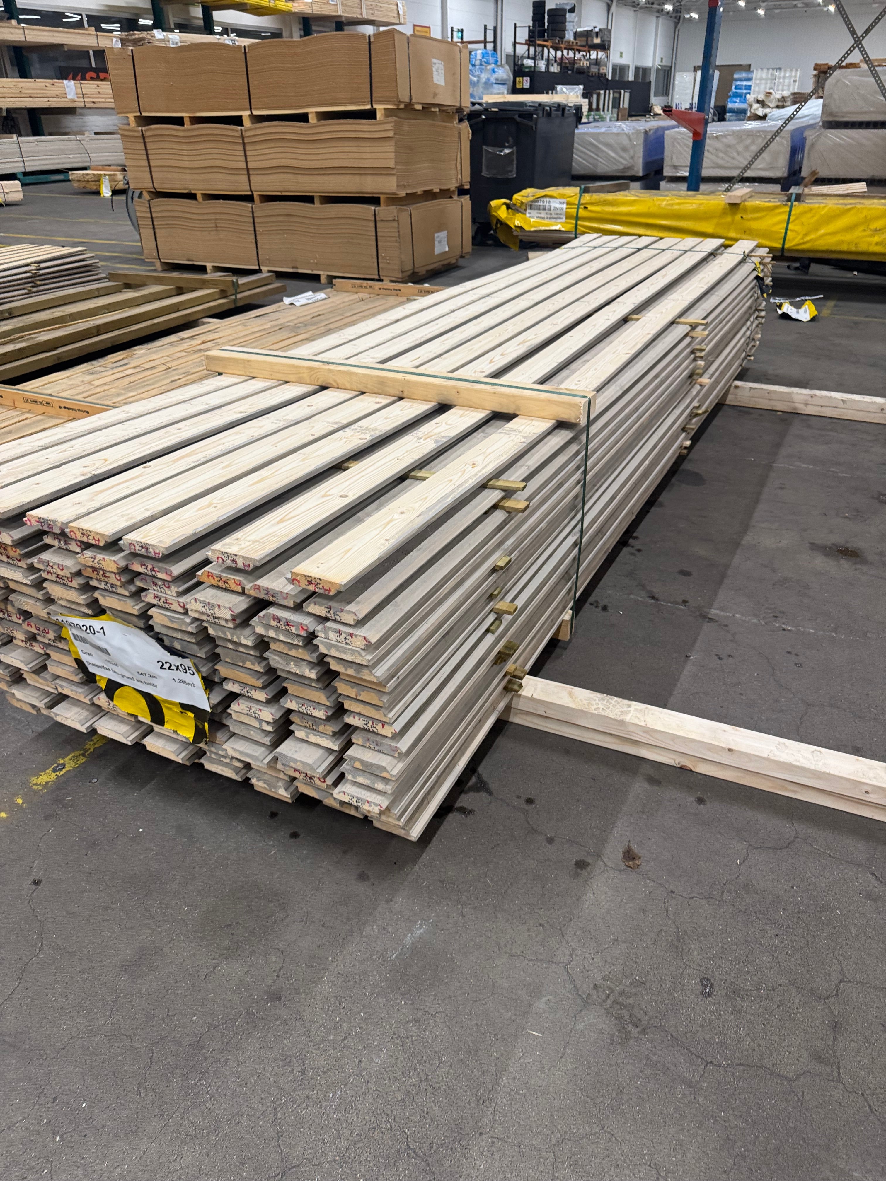 Paket Ytterpanel Dubbelfas 22x95mm – 152 st (3,60 m)