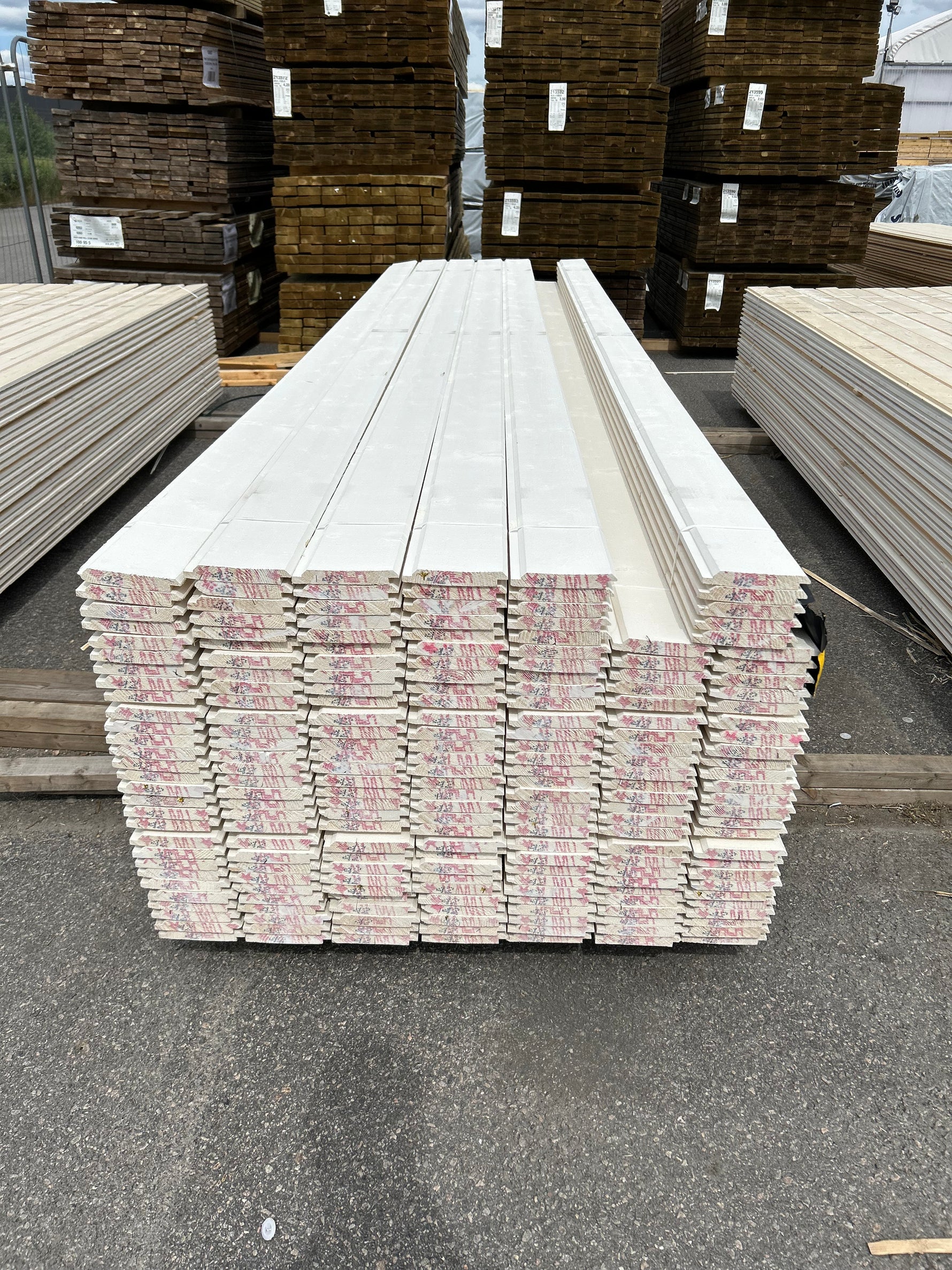 Paket Dubbelfas Halvspont 22x145mm 4,20m 205st Mellanstruken
