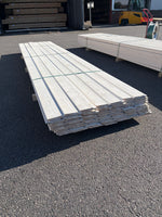 Paket Ytterpanel Dubbelfas 22×145 mm 4,50 m – Vit Grundmålad, 63 st