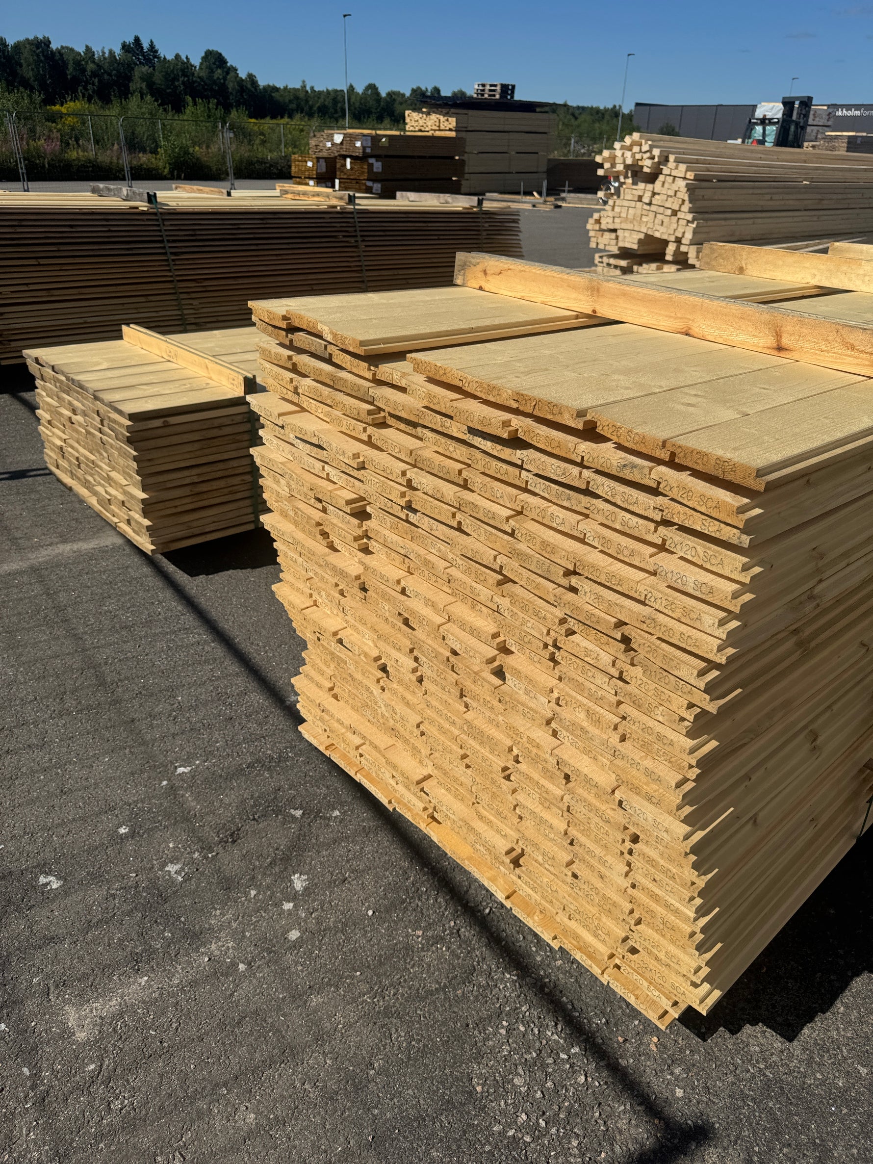Paket Ytterpanel 22x120mm 4,80m 260st Obehandlad