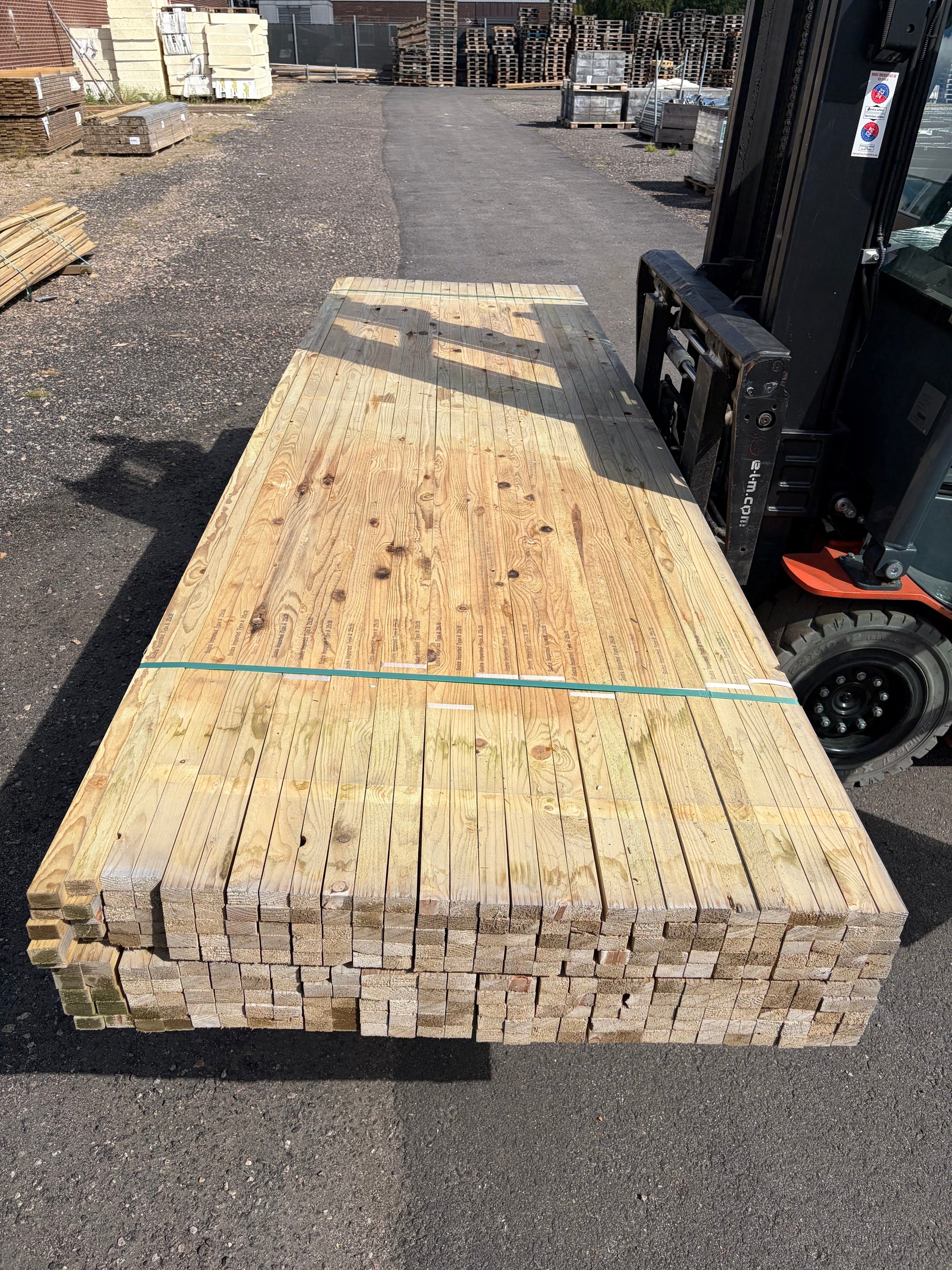 Paket Tryckimpregnerad Läkt 25x36mm, 3,6 m - 280 st