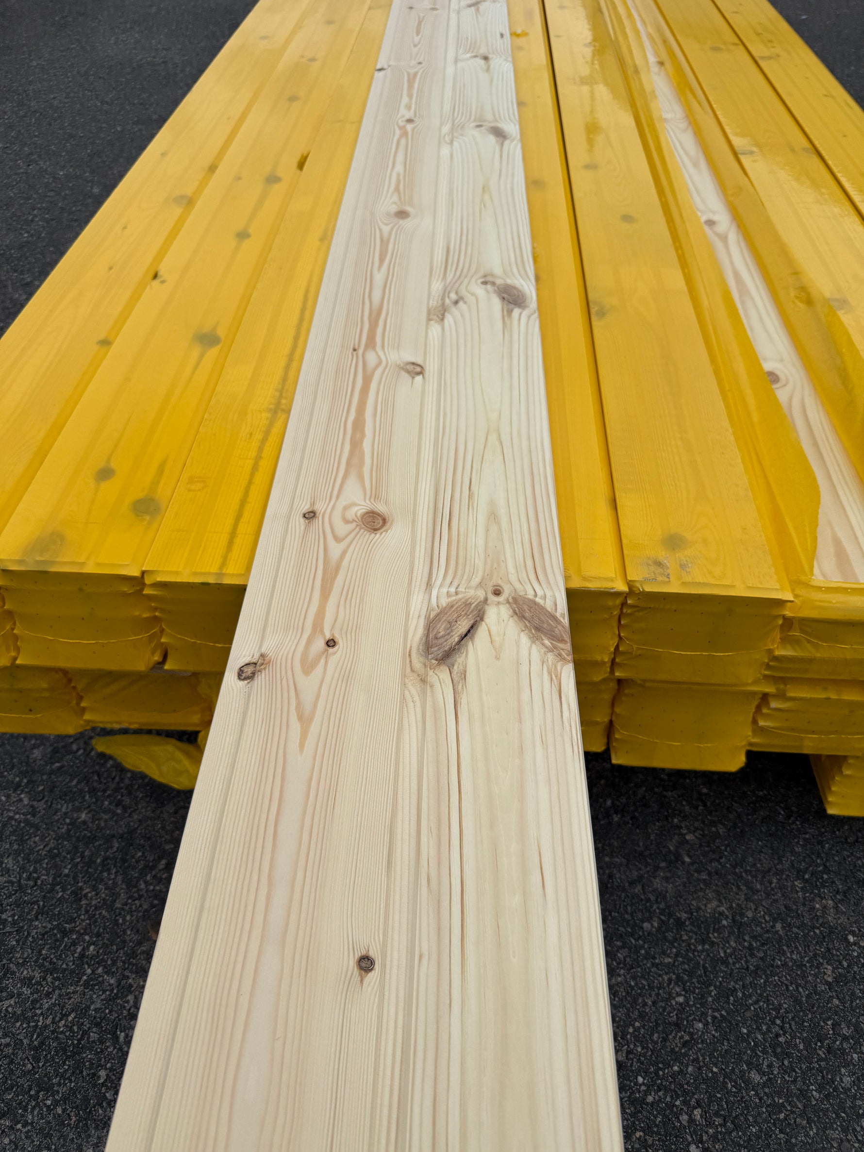 Paket Spårpanel 13x120 mm – Furu 3.60-5.10m 47,85kvm (Sekunda)