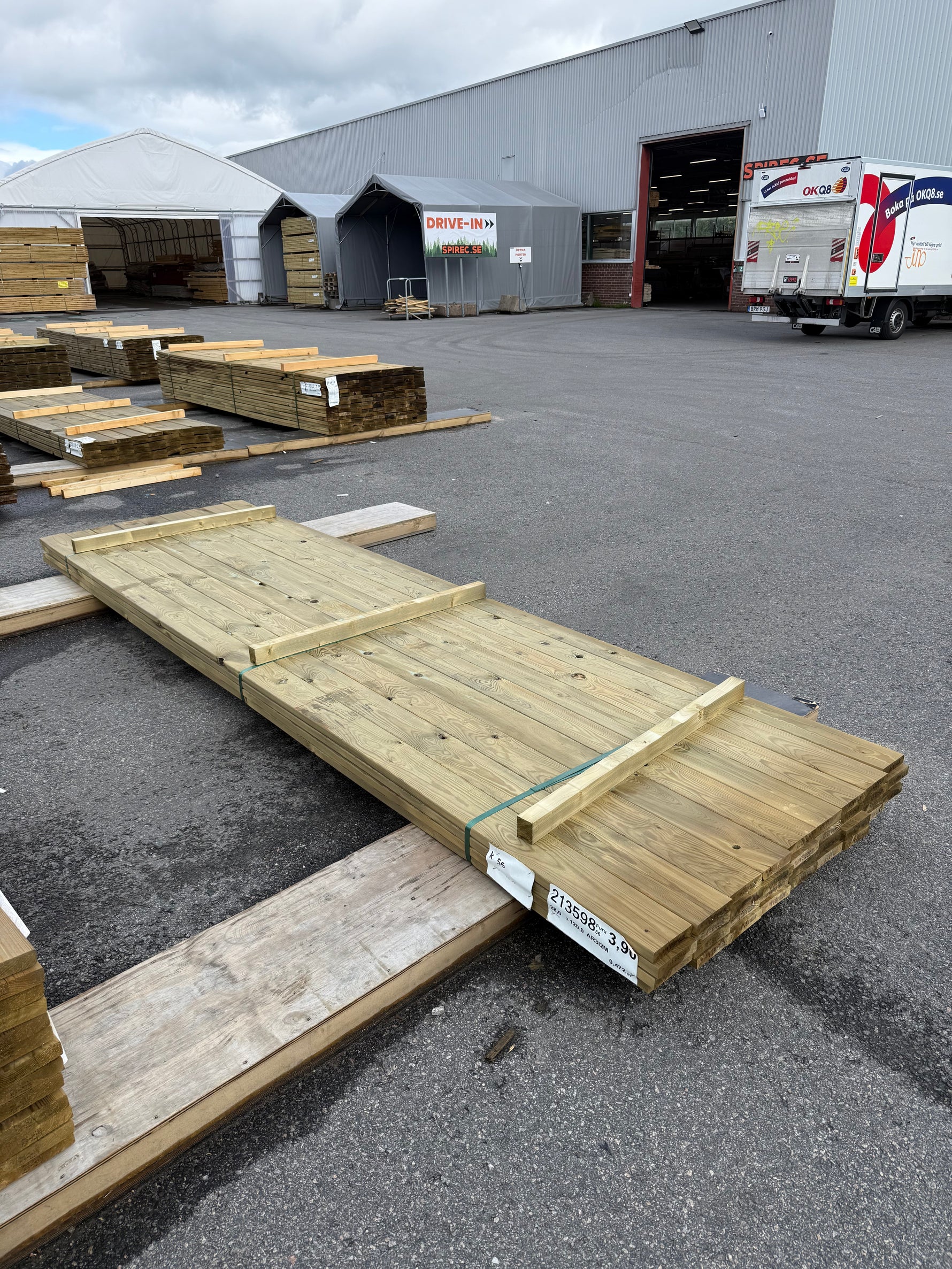 Paket Tryckimpregnerad Trall 28x120mm 3.90m 36st