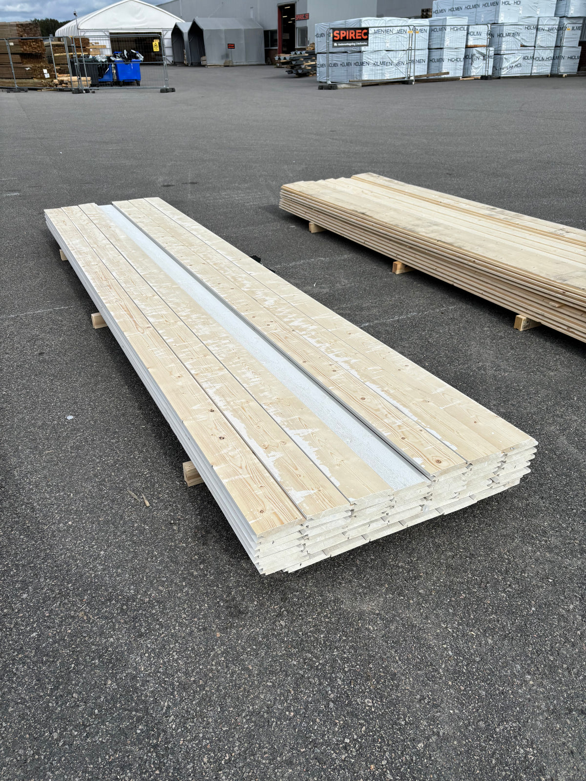 Paket Falsad Dubbelfas 22x145mm, 54st 4,20m Grundmålad
