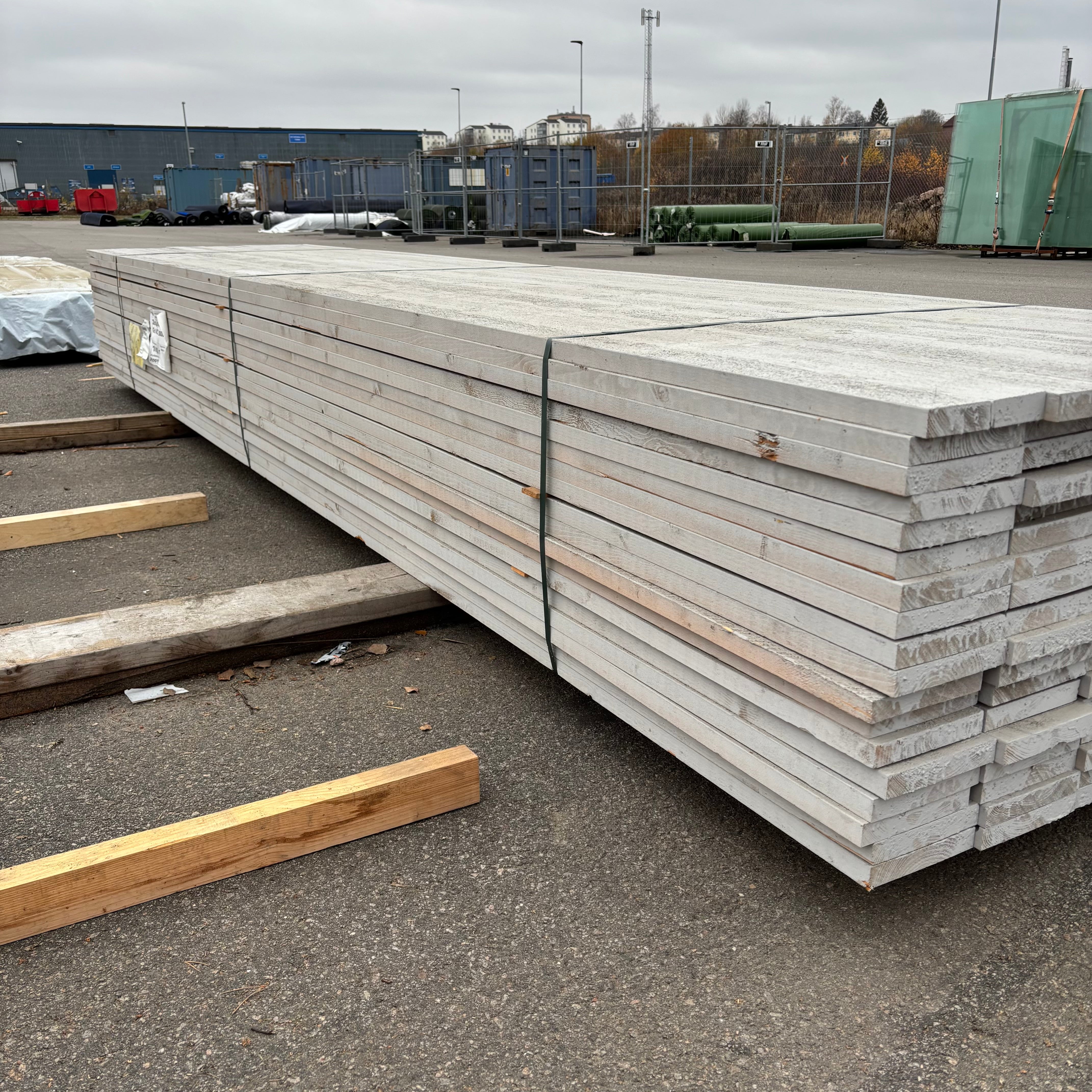 Paket Ytterpanel Finsågad 28x170mm – 108 st (4,80 m, Grå NCS S3000-N)