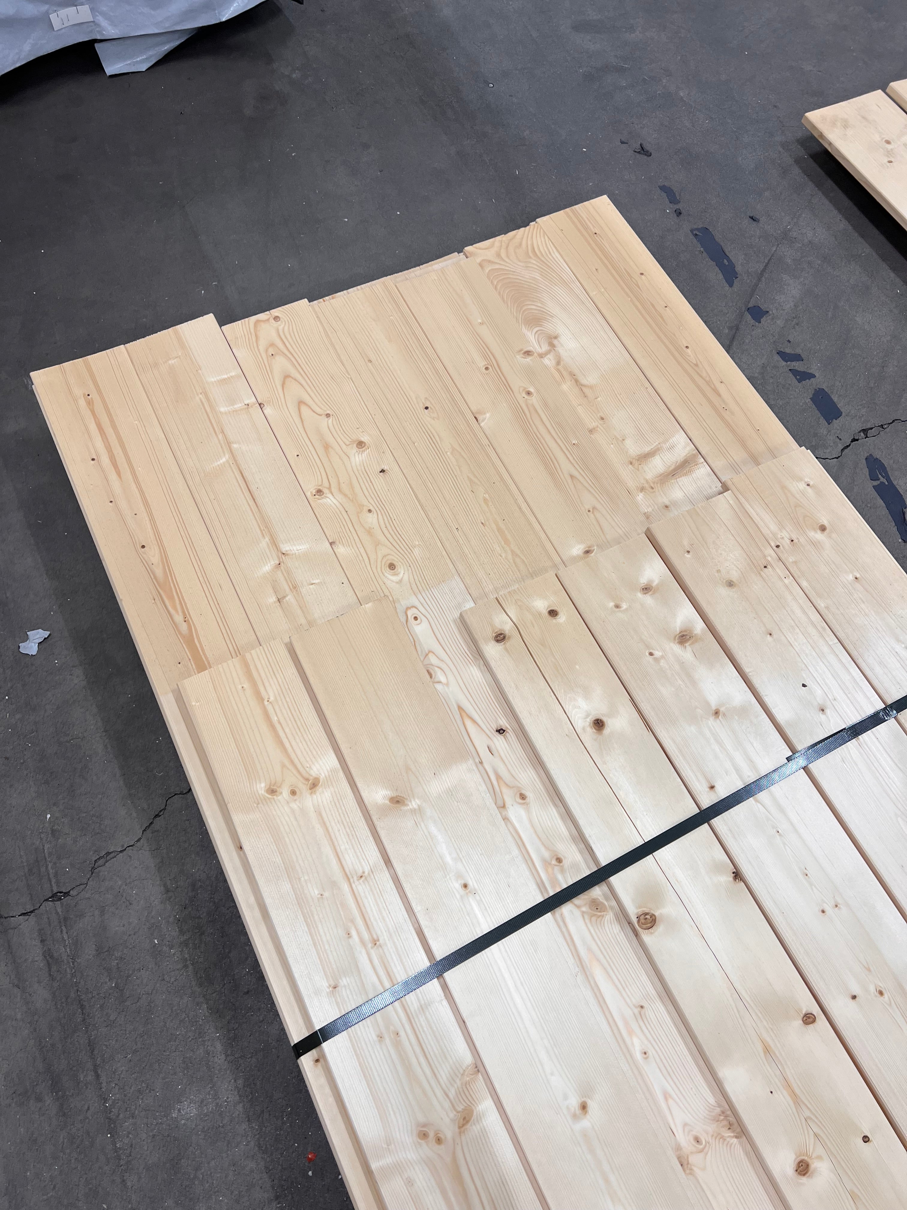 Paket Brädor Runtomhyvlat 17,3x144mm – 34 st (4,50–5,10 m, Utskott, Gran)