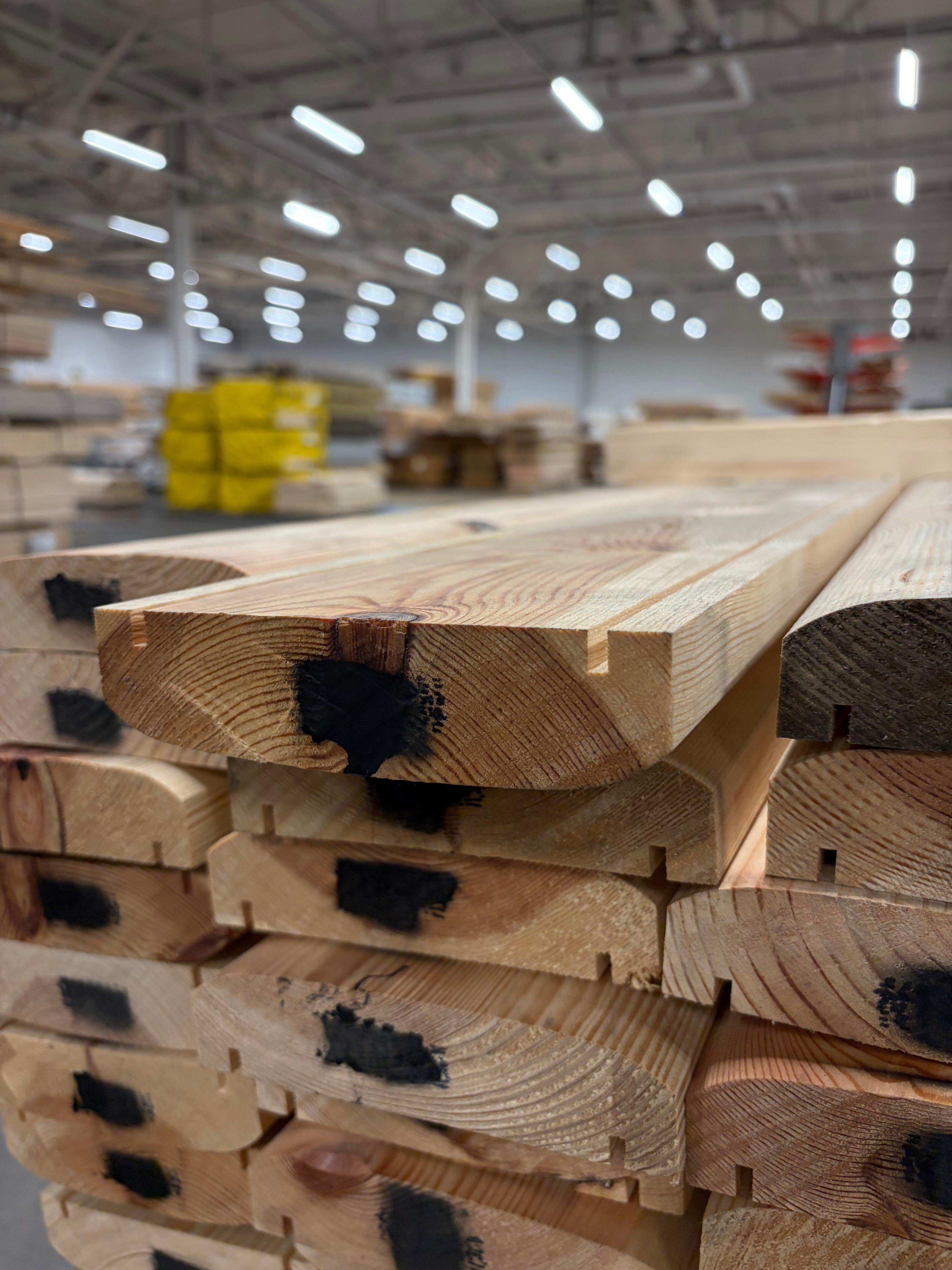 Överliggare 34x145 mm – (Furu, B-sortering)