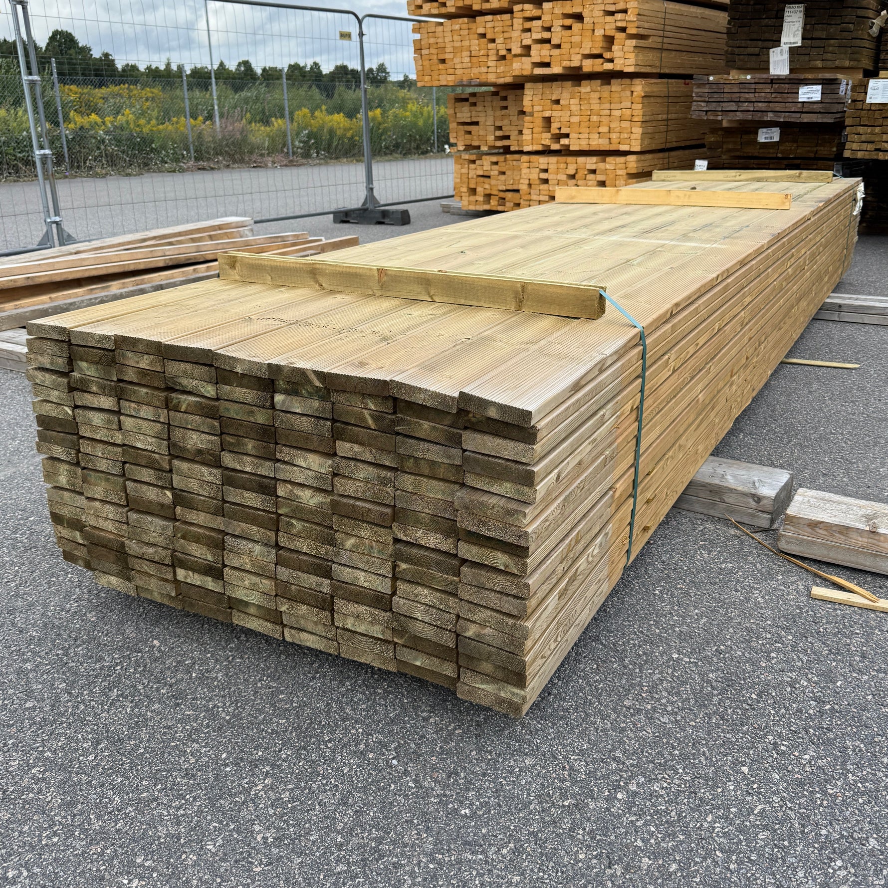 Paket Tryckimpregnerad Rillad Trall 28×120 mm, 153 st 4,80 m