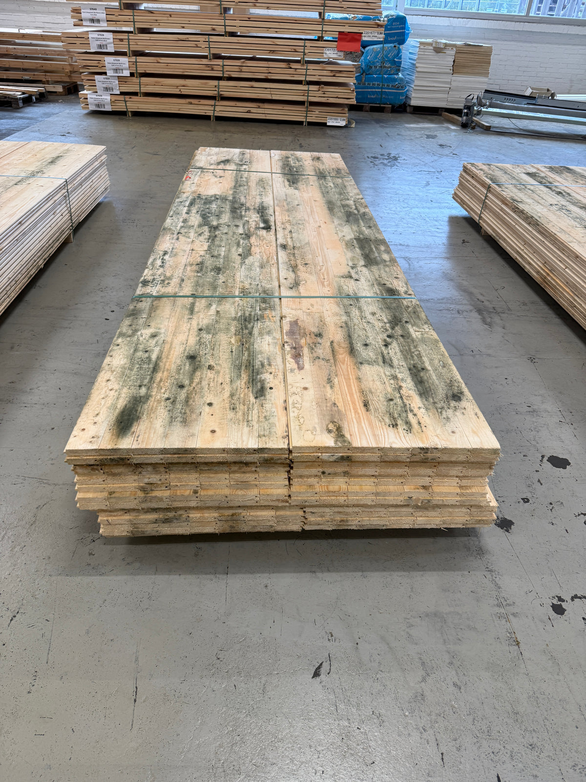 Paket Råspontluckor 20x540x3600mm 30st (Fuktskadade)