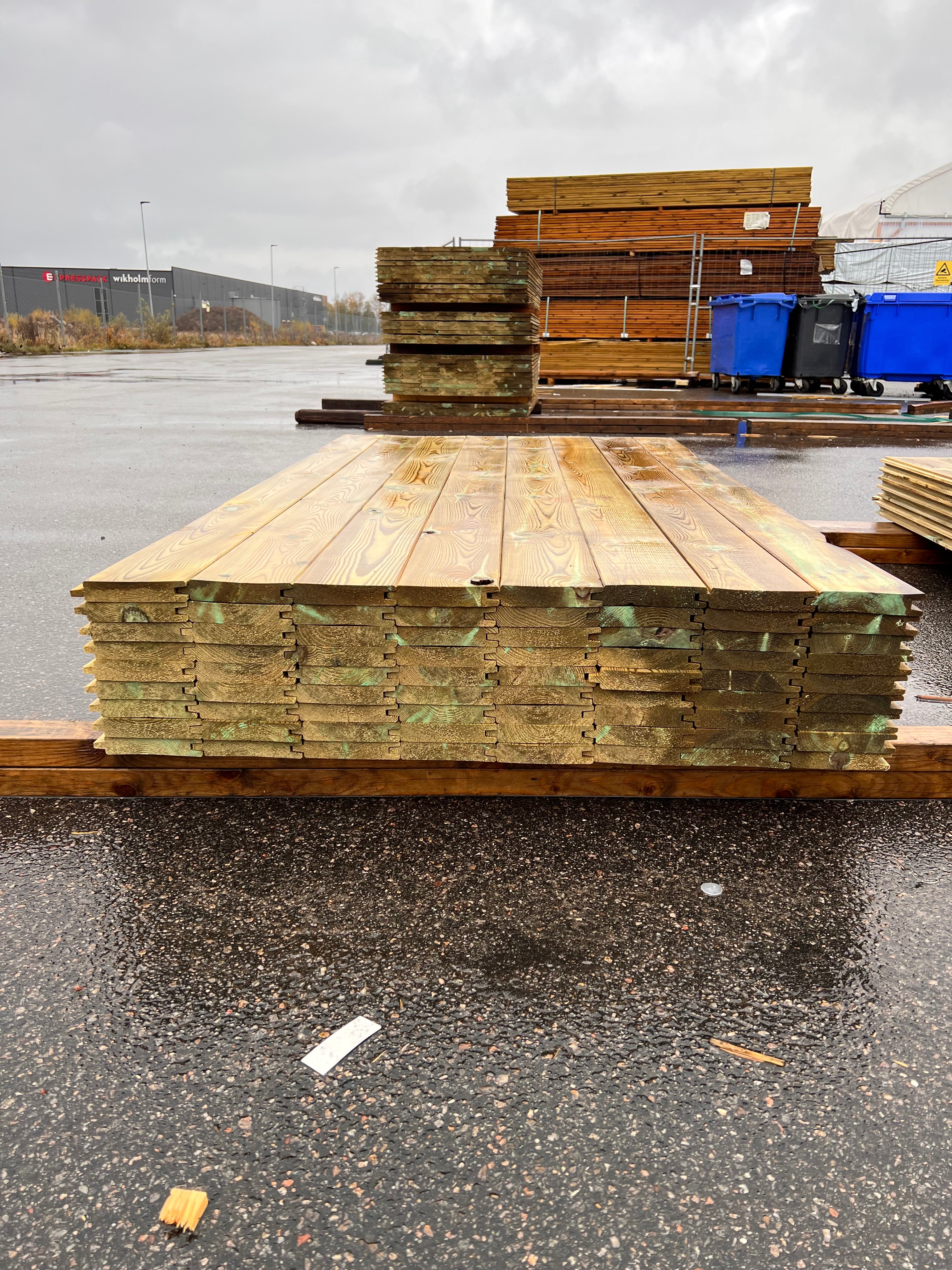 Paket Spontad Panel Hyvlad 27x145mm – 81 st 2.0m Tryckimpregnerad