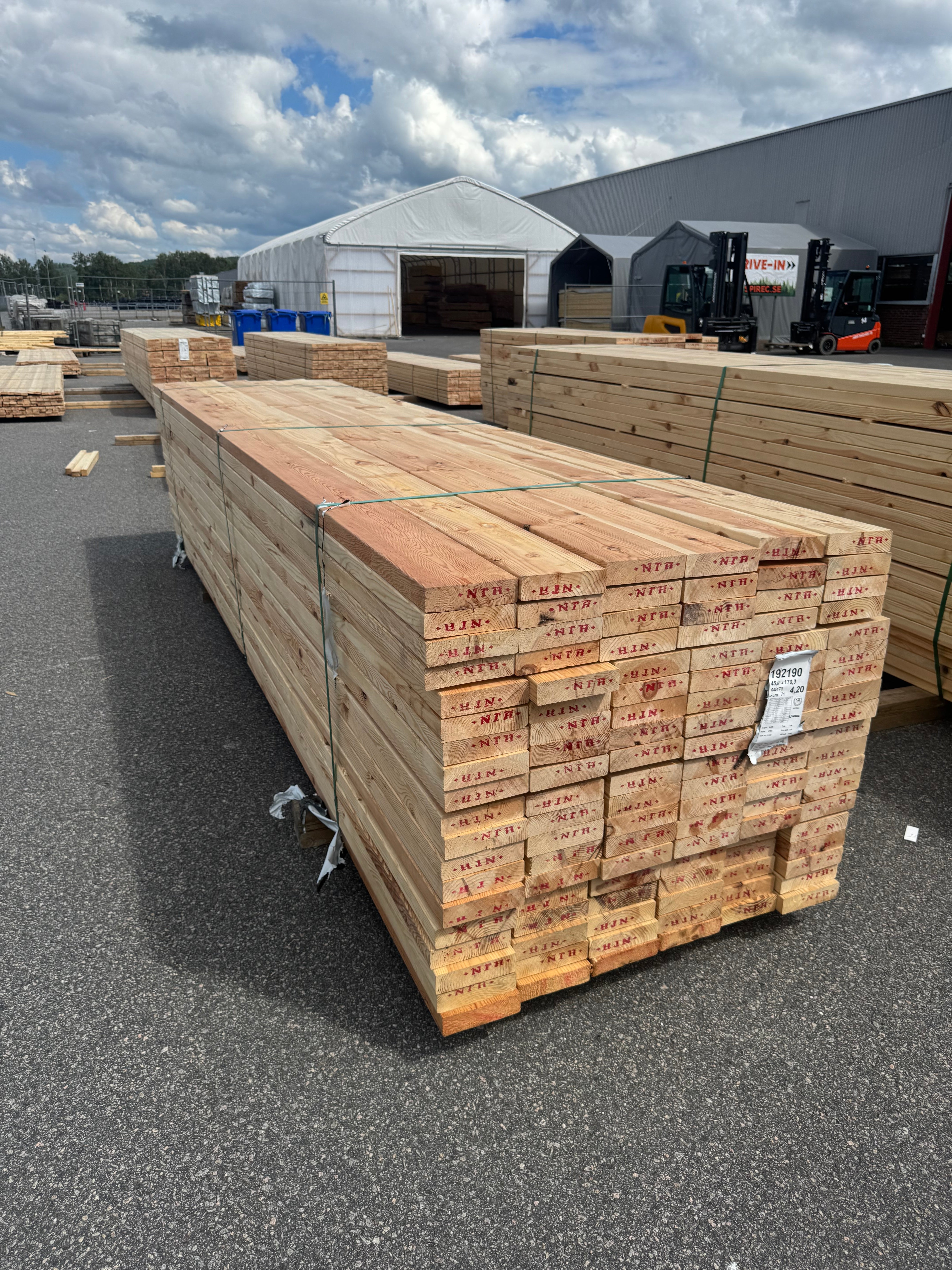 Paket Reglar 45x170 – 114 st (4,20 m, furu)