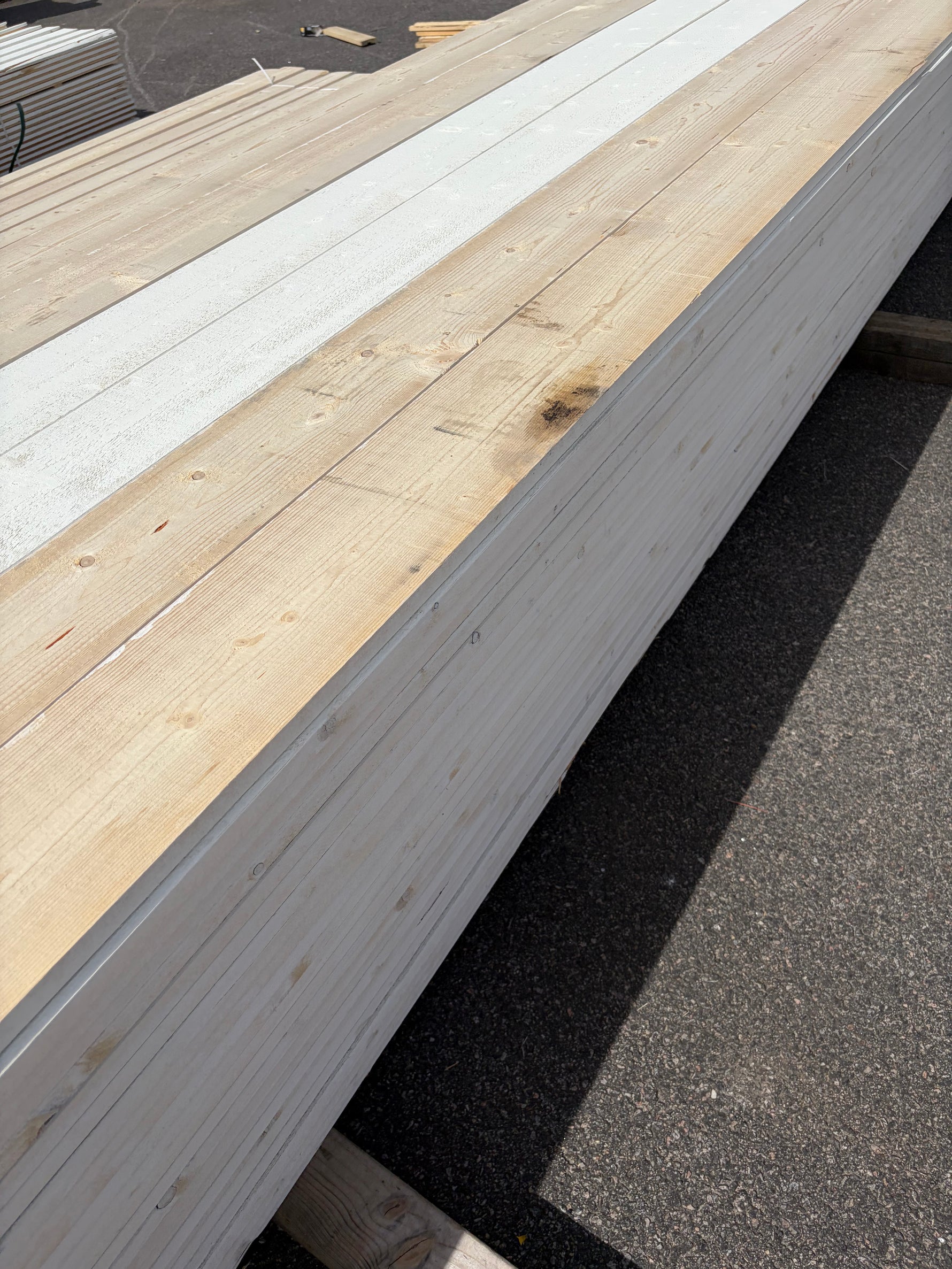 Paket Finsågade Brädor 22x170mm, 150st 4.50m Mellanstruken