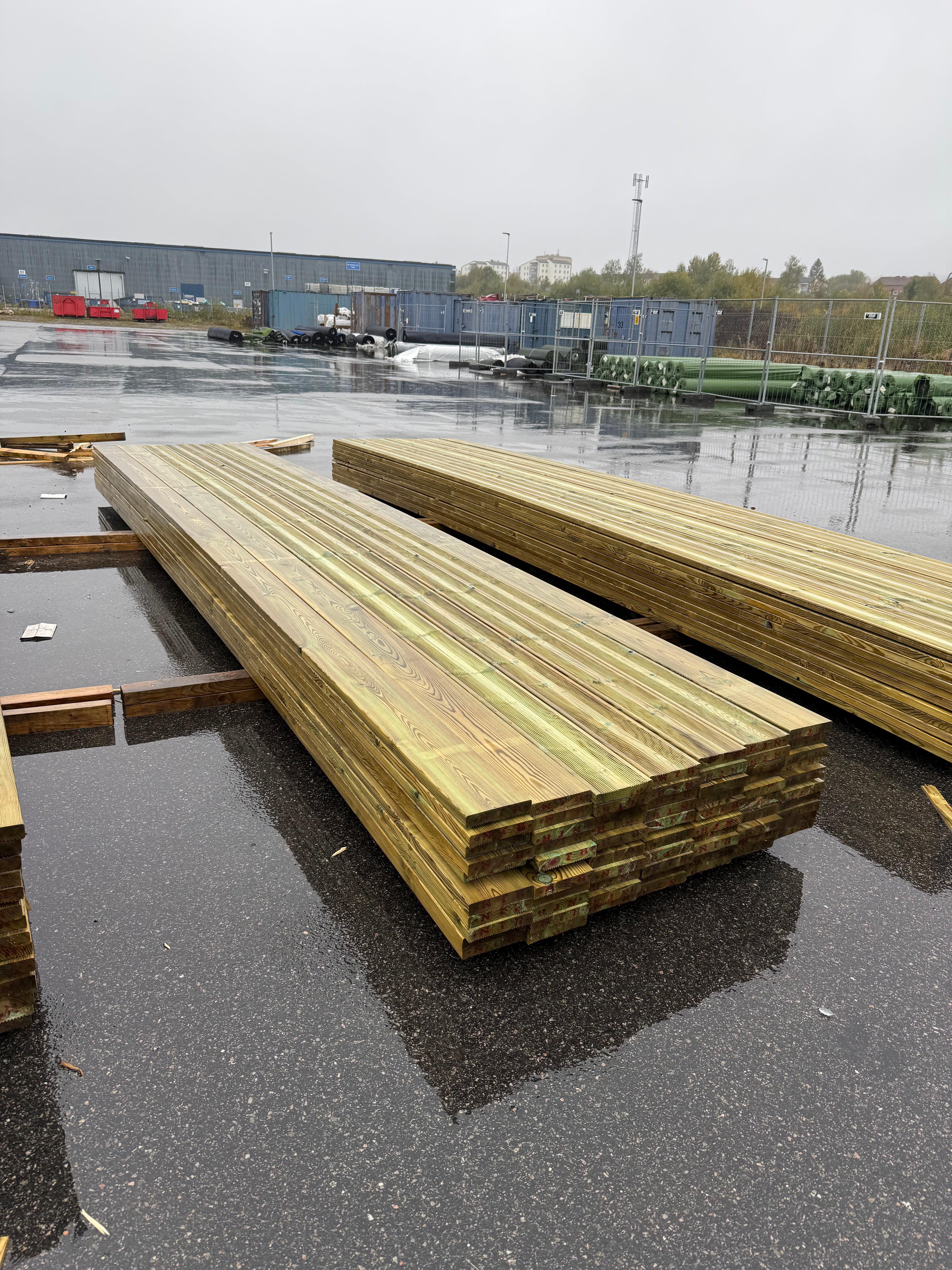Paket Tryckimpregnerad Rillad Trall 27x145mm 5.40m- 70st (B-Sortering)