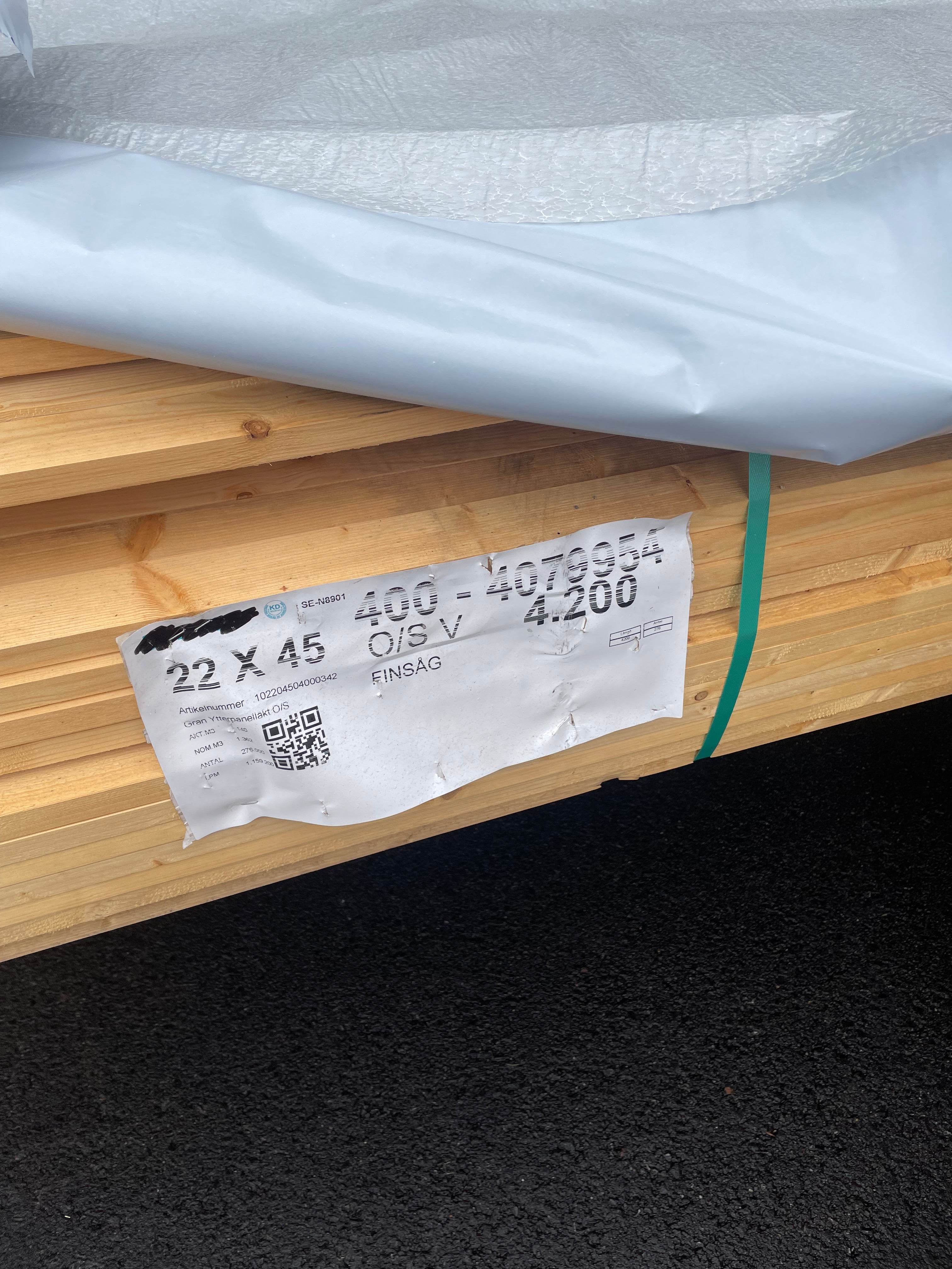 Paket Finsågad läkt 22x45 4,2m 265st