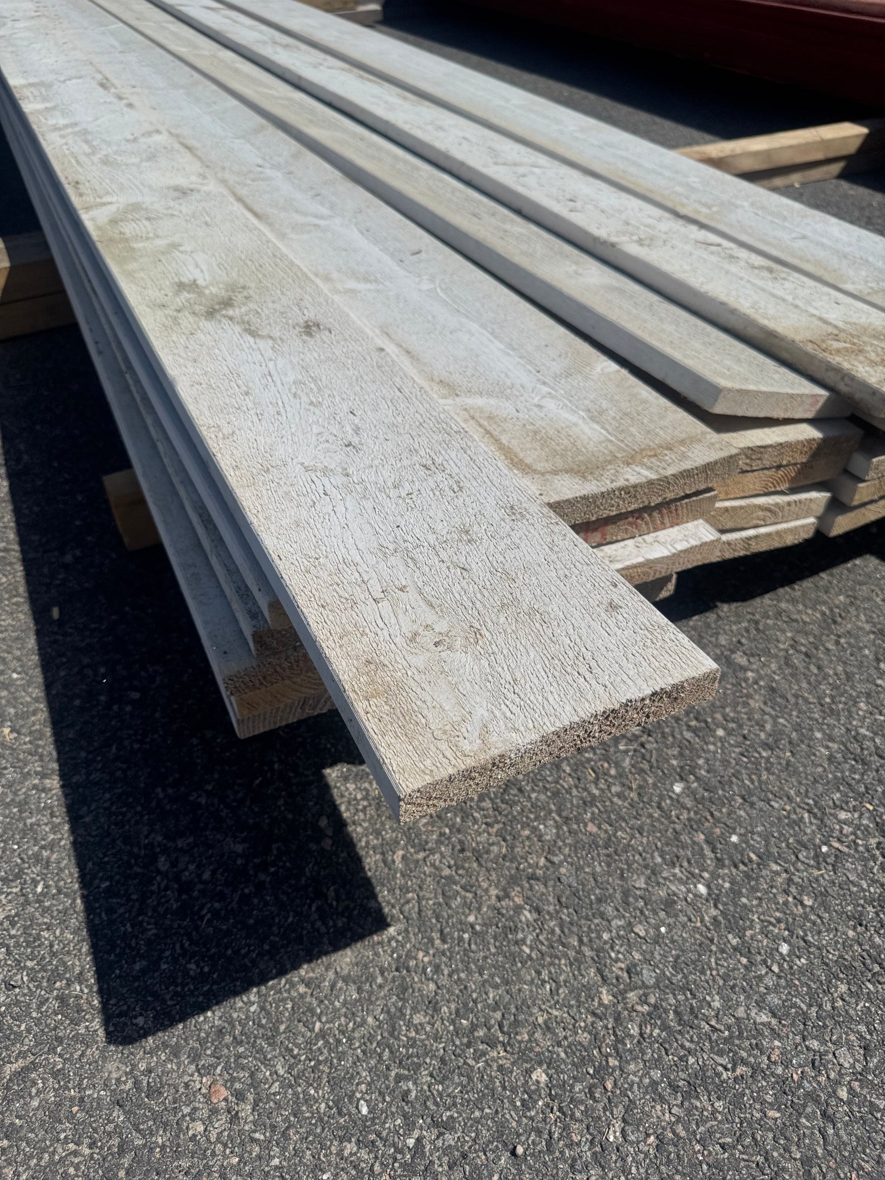 Paket Finsågad Panel 22x170 mm, 26 st 4,20 m Vitmålad