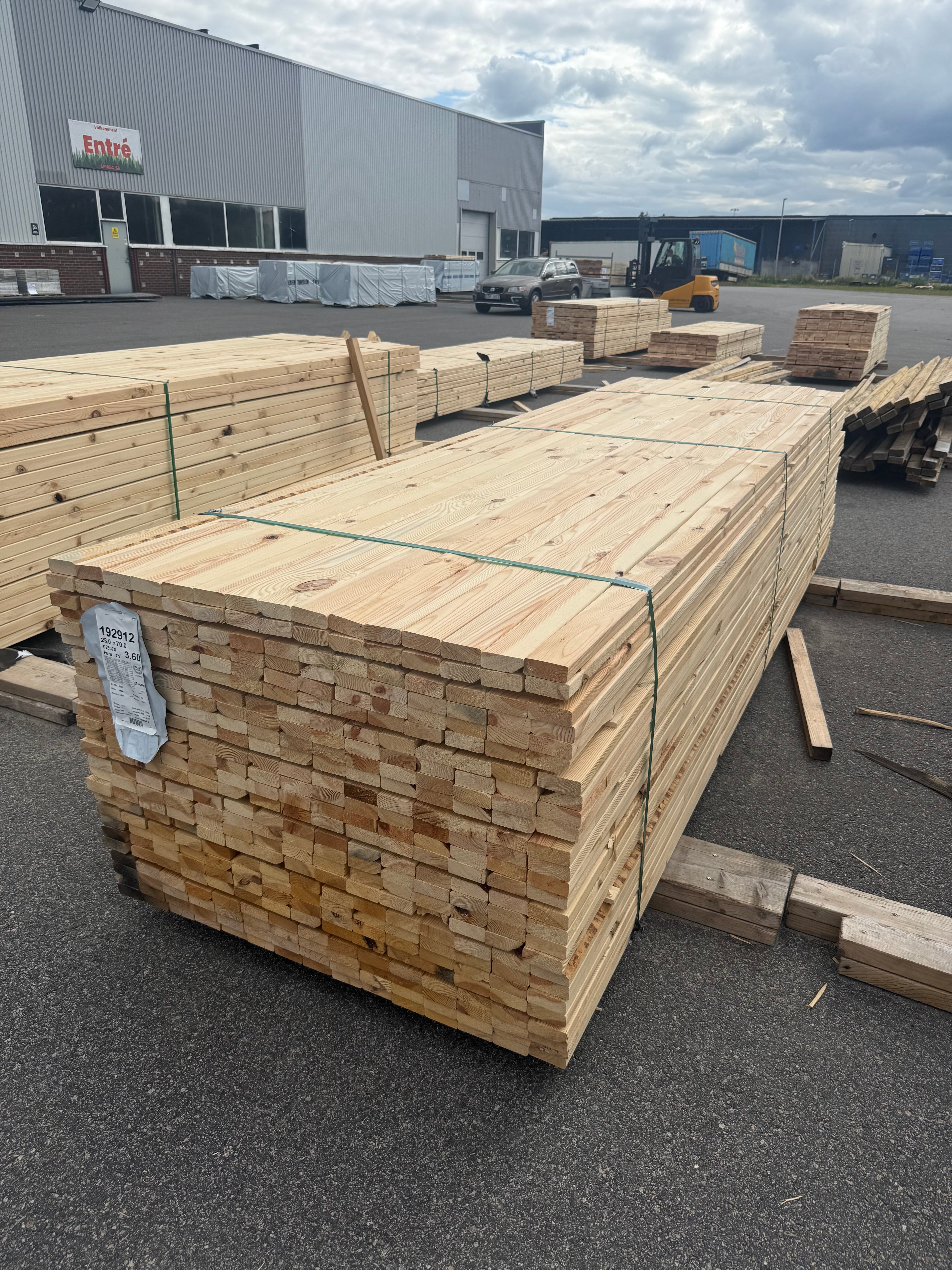 Glespanel 28x70 furu 3.60m