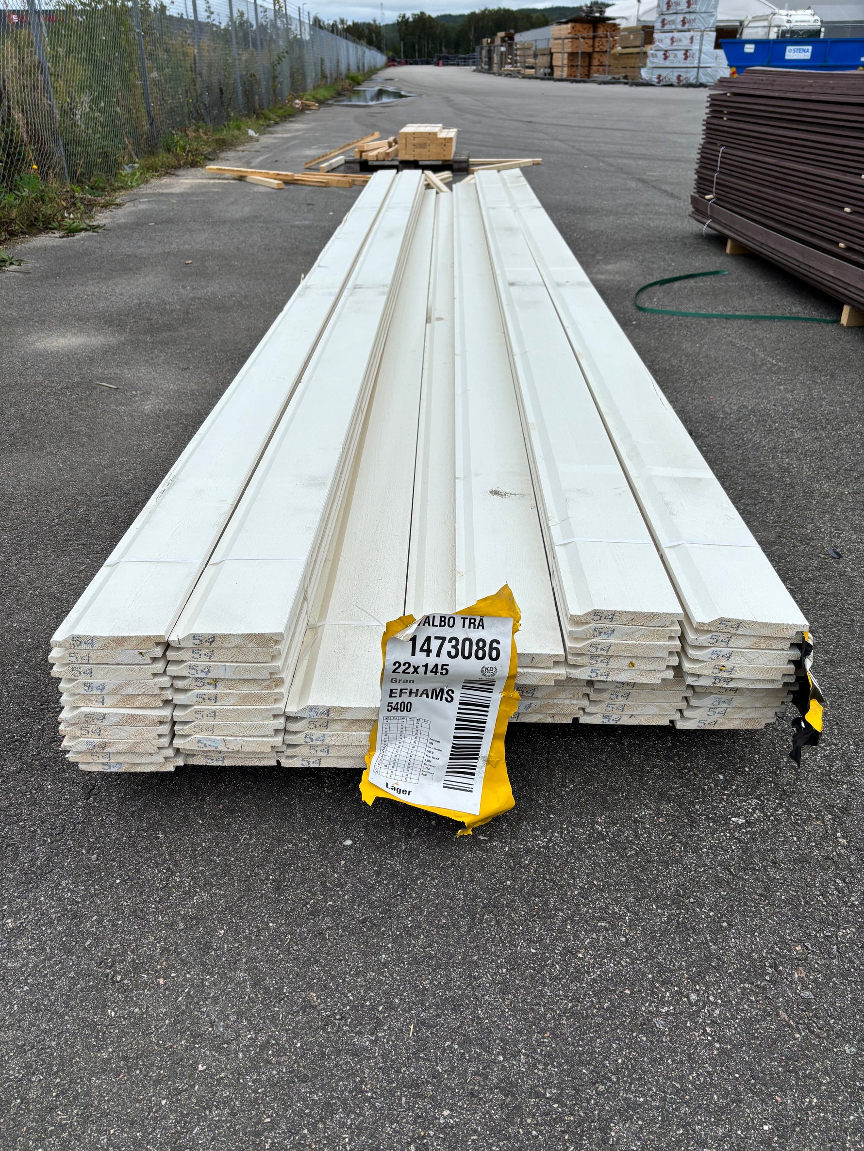 Paket Enkelfasspont Halvspont 22x145mm 5,40m – 57st Mellanstruken