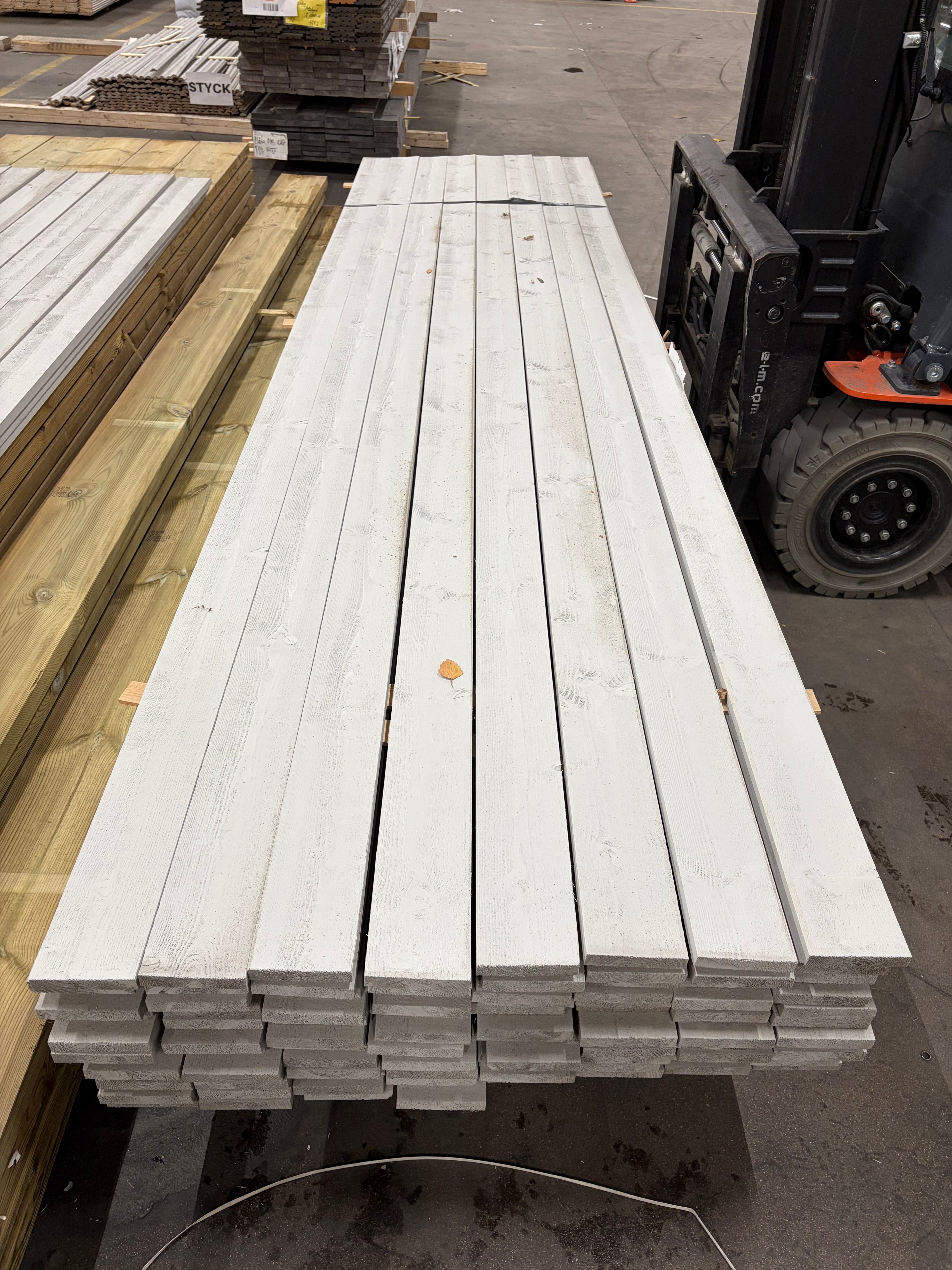 Paket Finsågad Bräda 21x120 mm – 104st (3,90 m, Målad NCS S 3000-N)