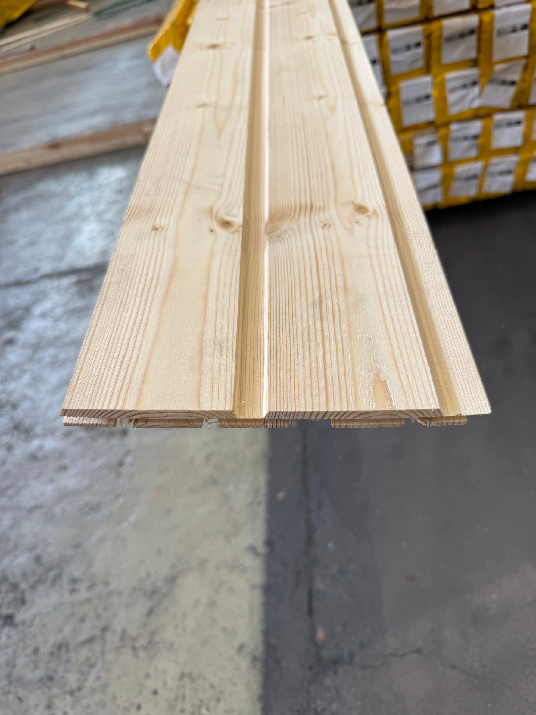 Paket Spårpanel 13x95mm Gran, 164kvm 3.58–5.38m (Sekunda)