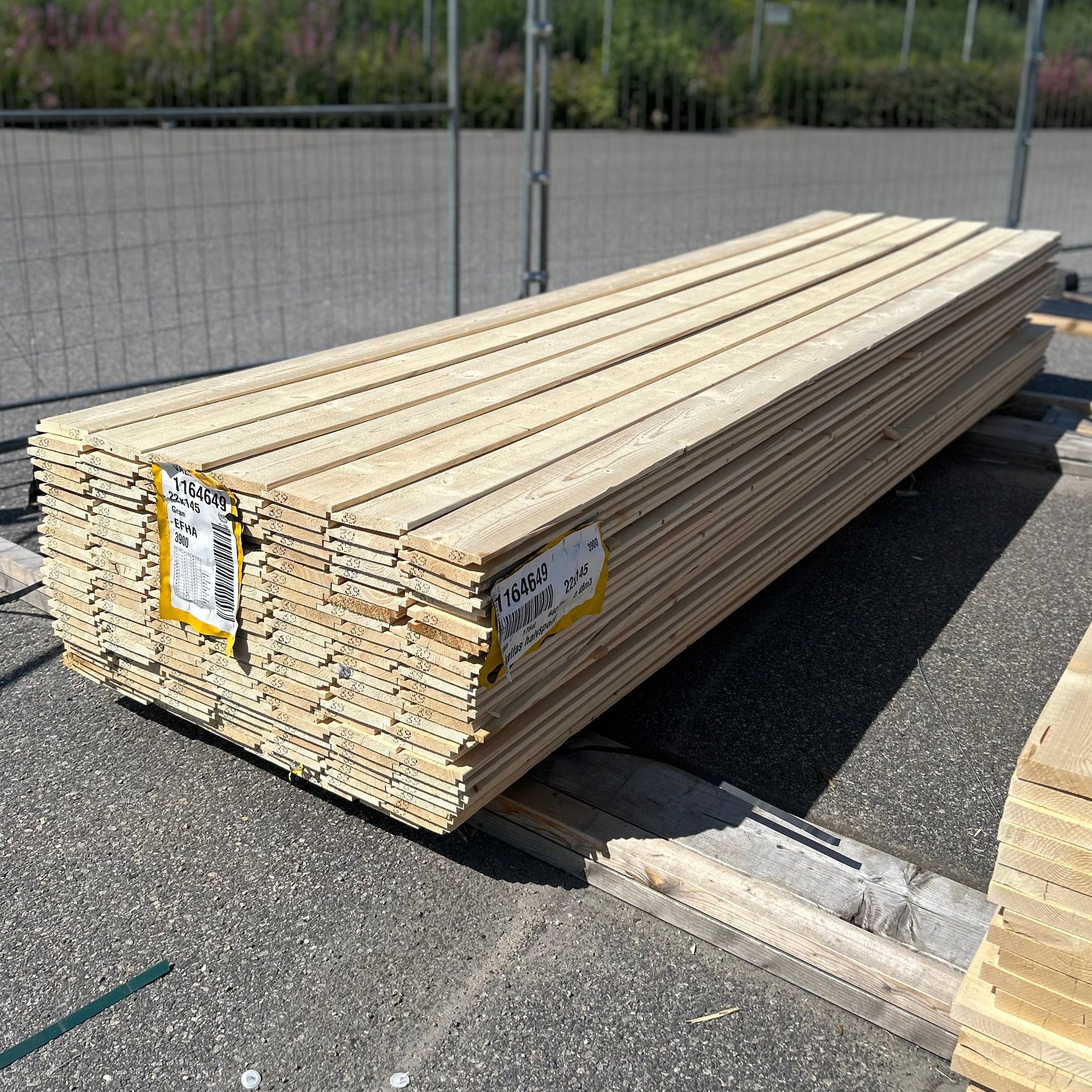 Paket Enkelfas Halvspont 22x145mm 3.90m 175st Obehandlad