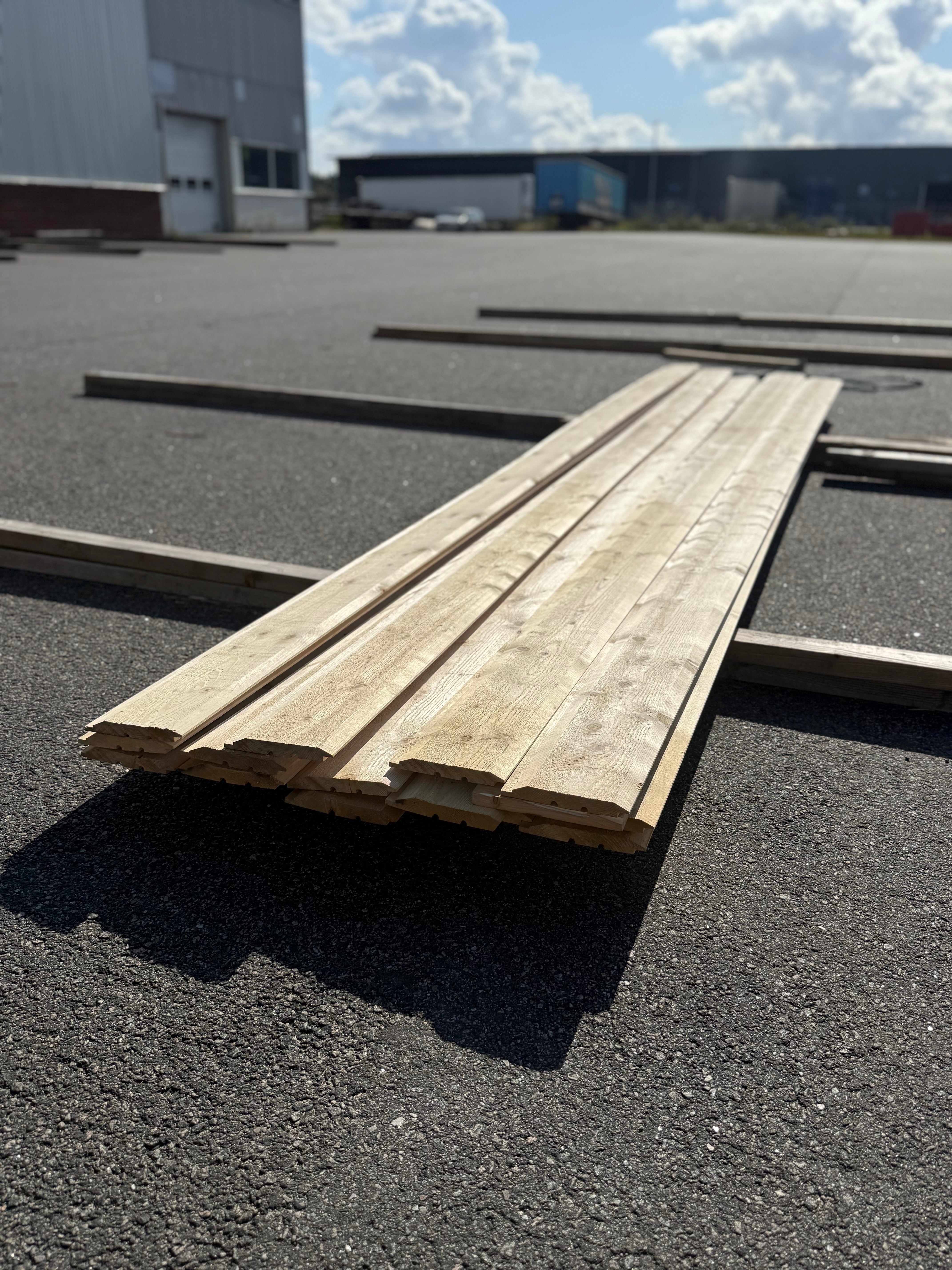 Paket Timmerpanel 22x170 – Gran (14 st, 4,2 m)