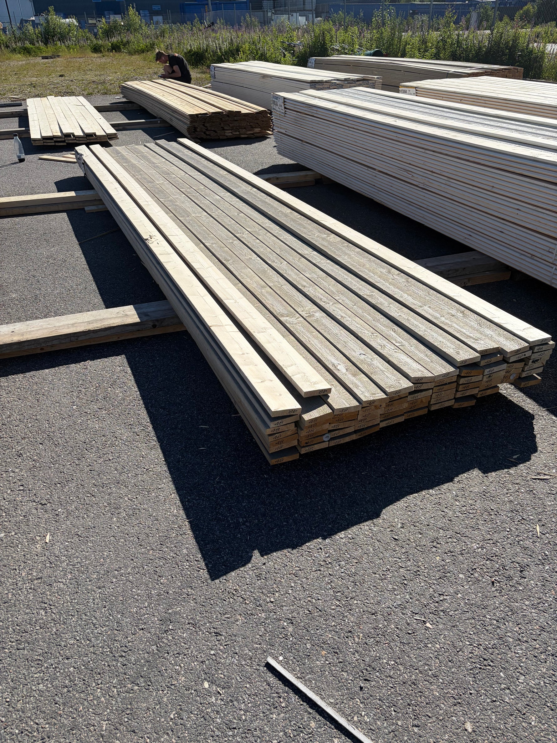 Paket Finsågade Brädor 22x95mm, 70st 4.80m- Lasyr