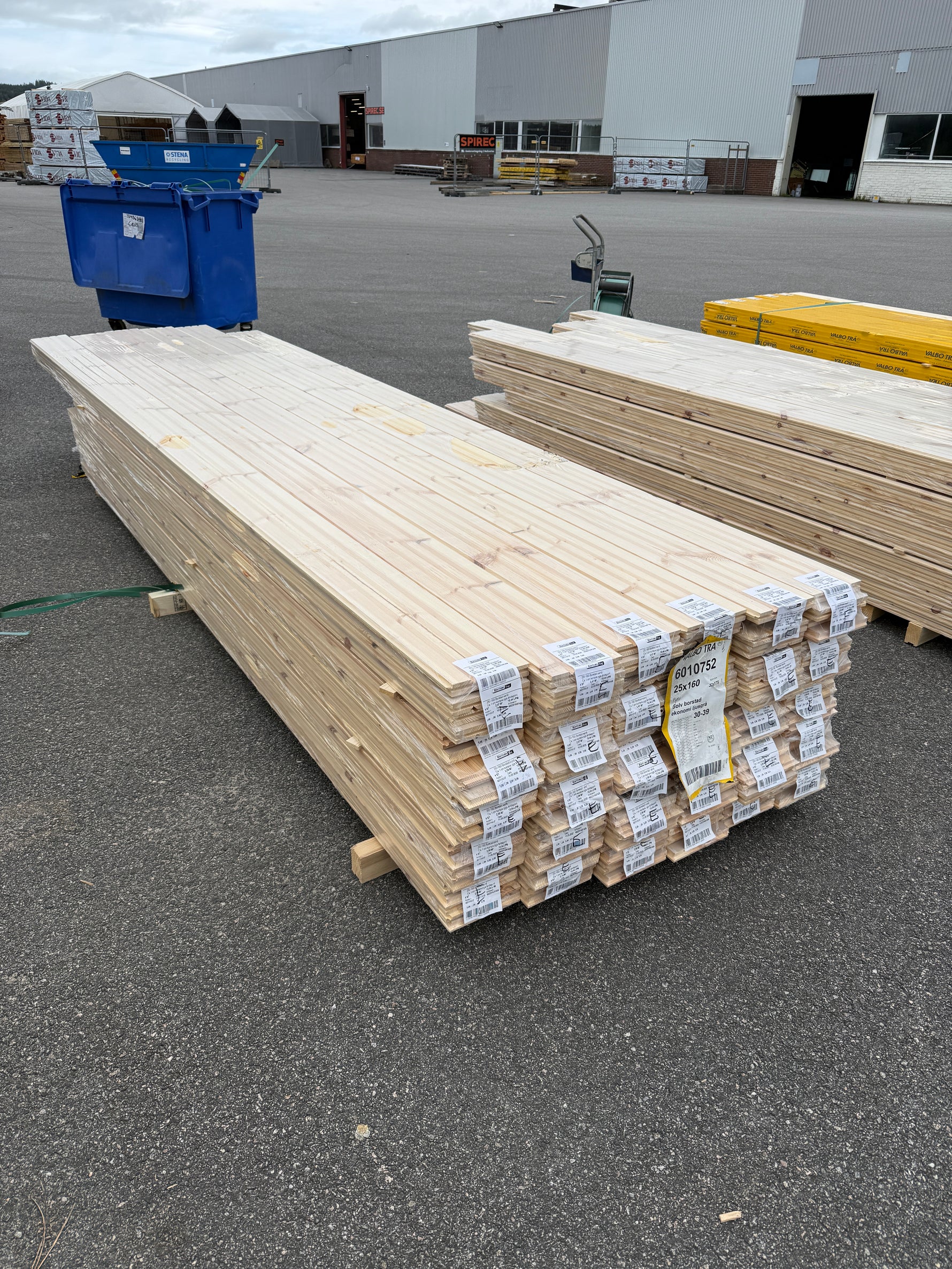 Parti Furugolv Borstad Ekonomi Ljusgrå 25x160 mm – ca 66,05 m²