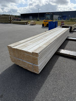 Paket Finsågade Brädor 22x170mm, 146st 5,40m Grundmålade