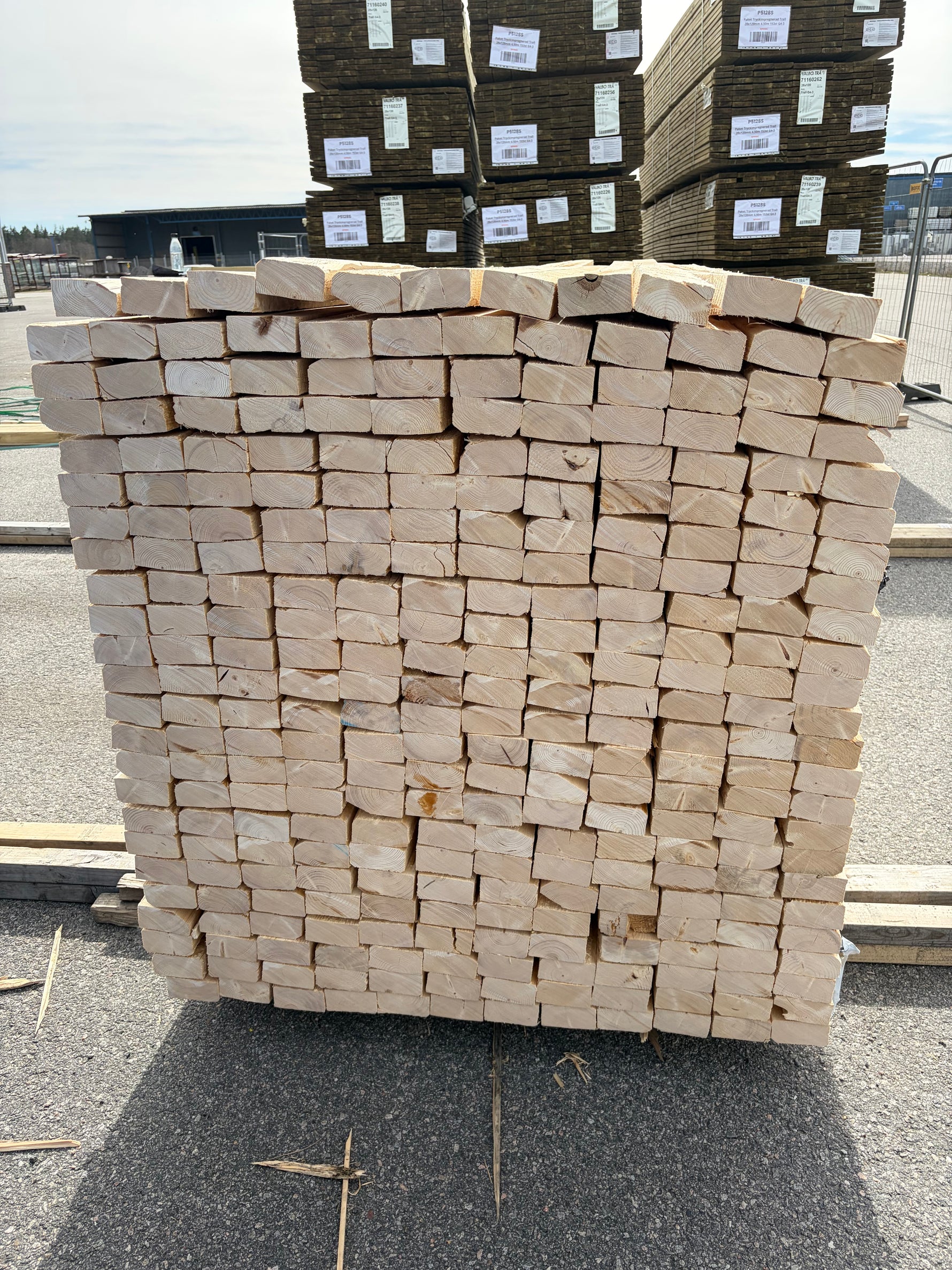 Paket Ohyvlade Reglar 45x90mm, 287st (2,7–3,9m)