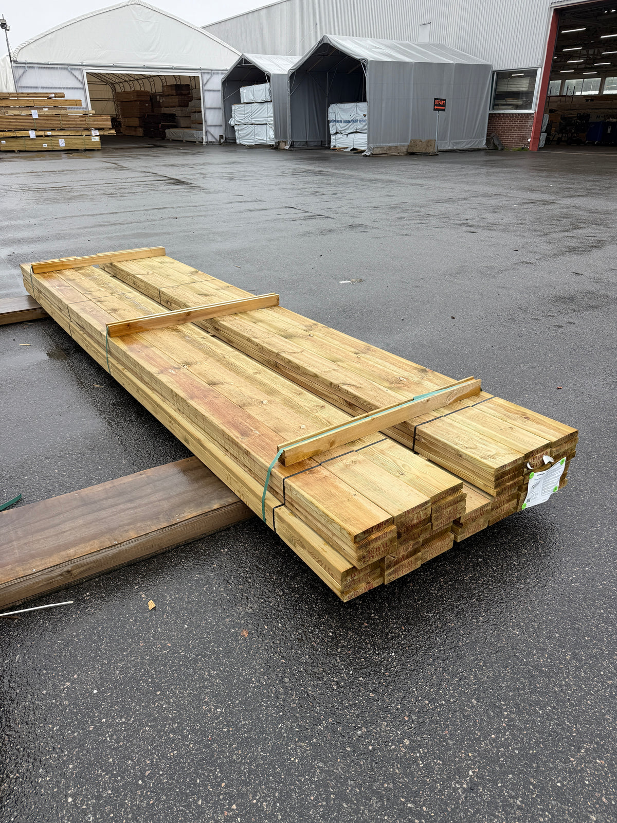Paket Tryckimpregnerad Rillad Trall 28x145mm – 52st, 4,20m