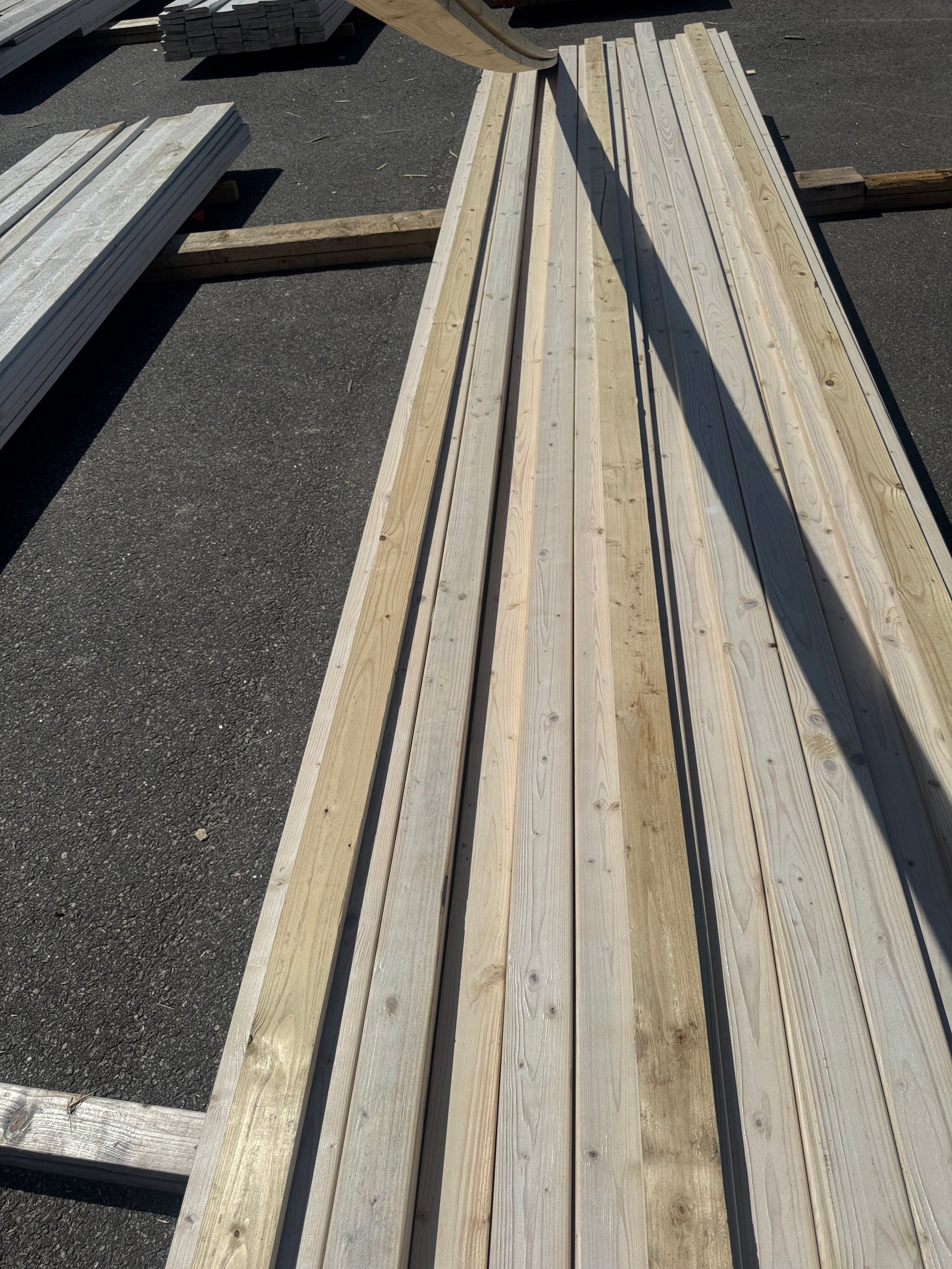 Paket Glespanel 20x70 mm, 110 st 4,50 m Vitlaserad