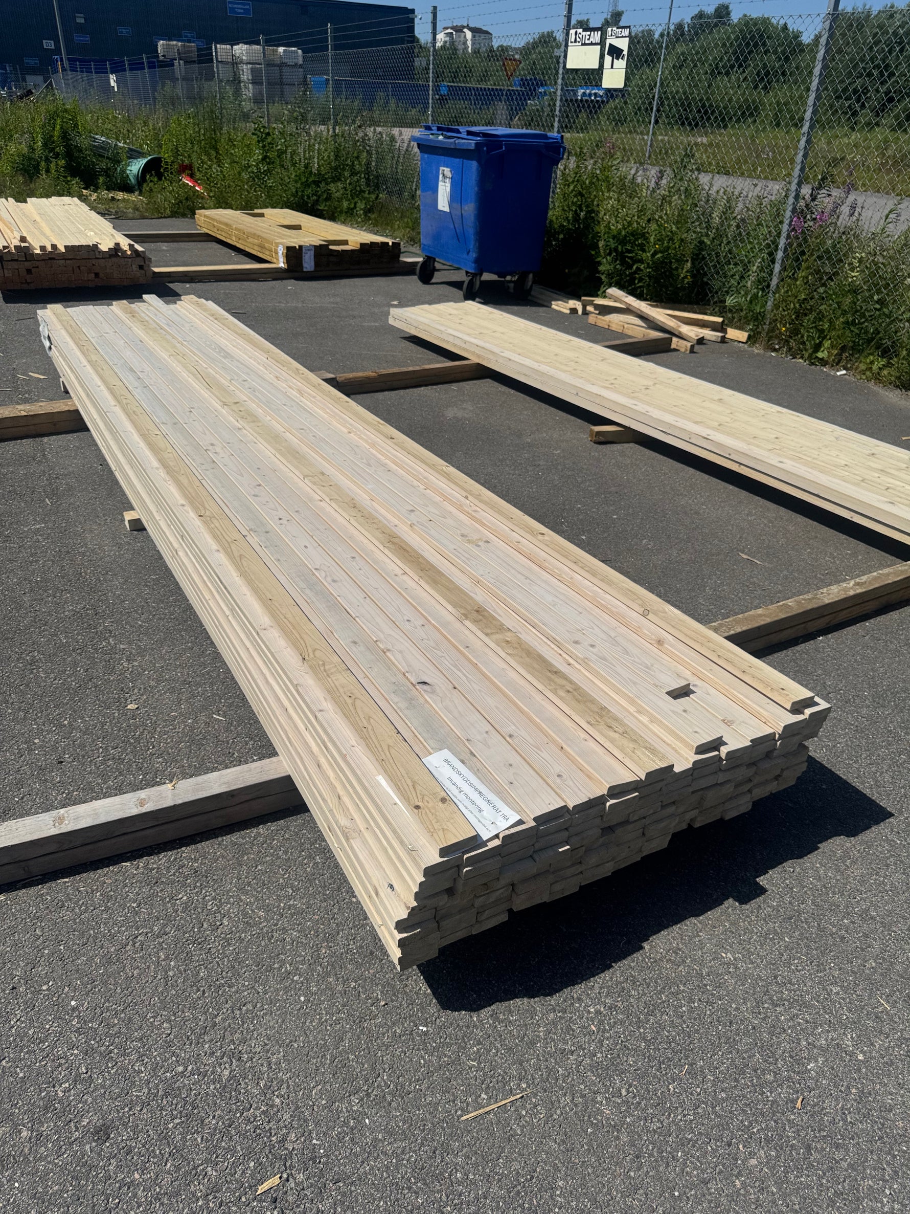 Paket Glespanel 20x70 mm, 110 st 4,50 m Vitlaserad