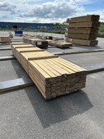 Paket Tryckimpregnerad Rillad Trall 28x120mm 5,10m 144st Väderbitet