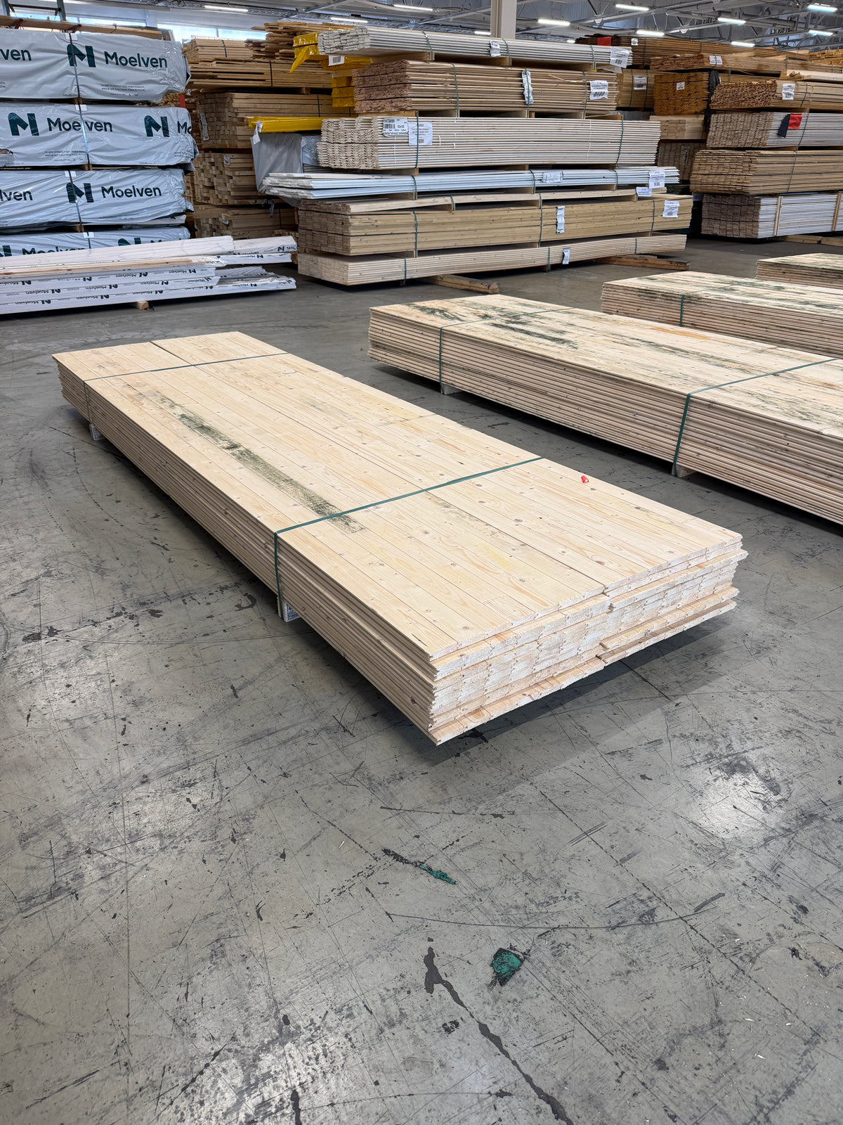 Parti Råspontluckor 20x540x3600mm 22st (Fuktskadat)