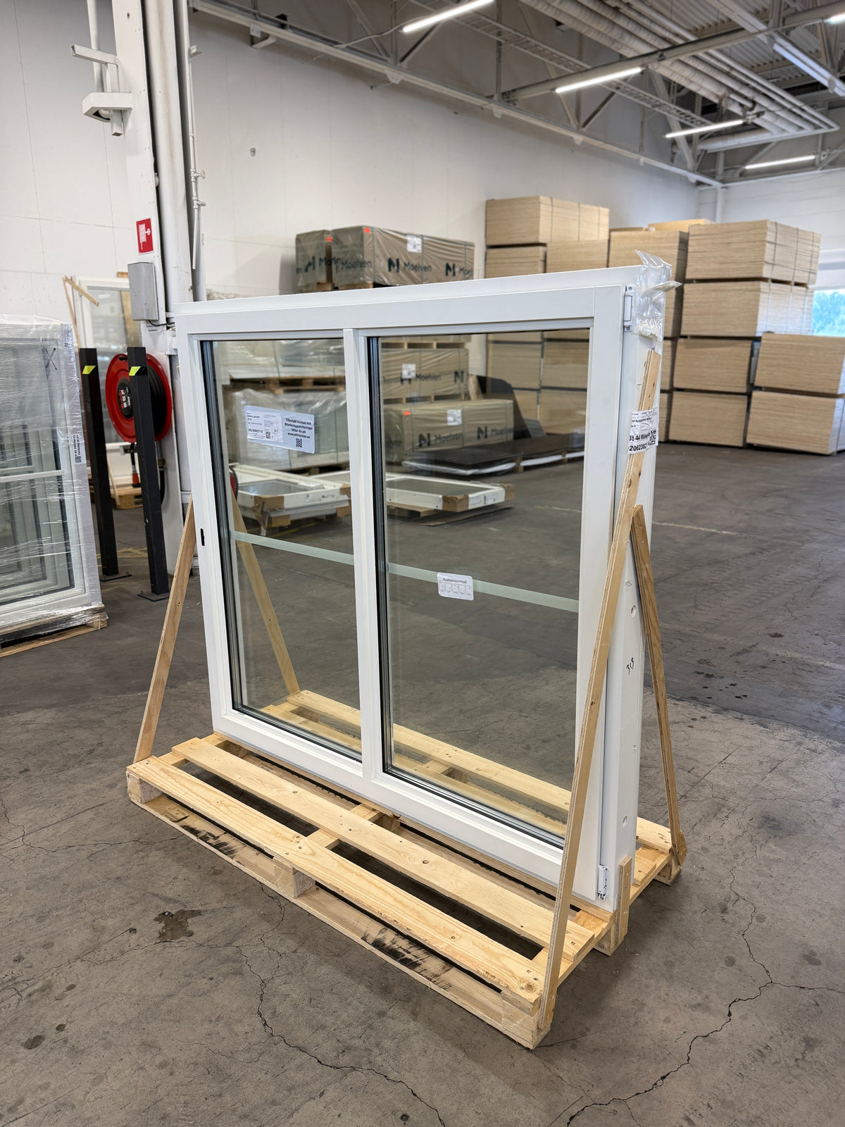Fönster 158x148 cm – 3-glas, vitt inåtgående