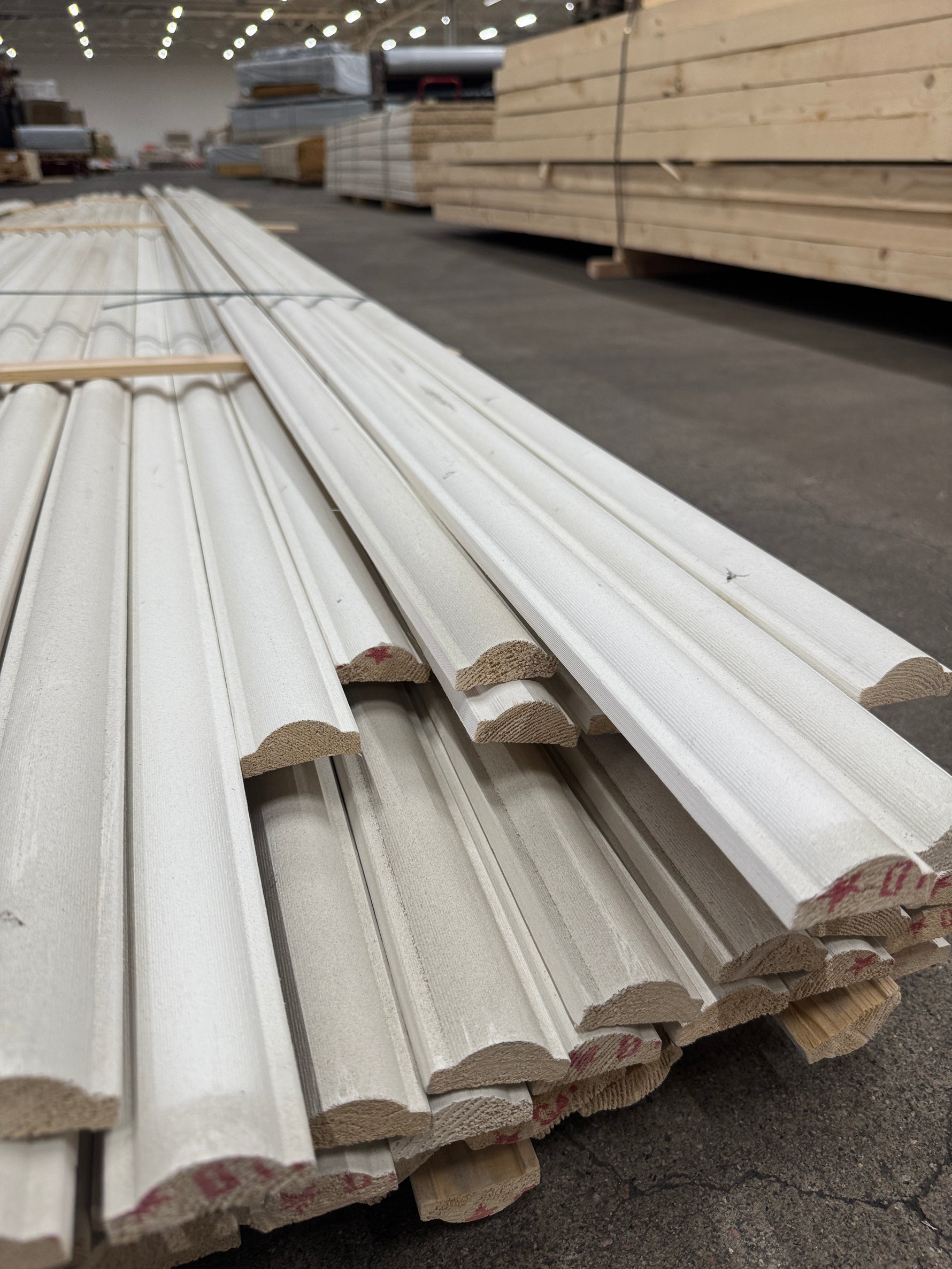Paket Hattläkt Vitmålad 22x45mm 4,50m – 120 st