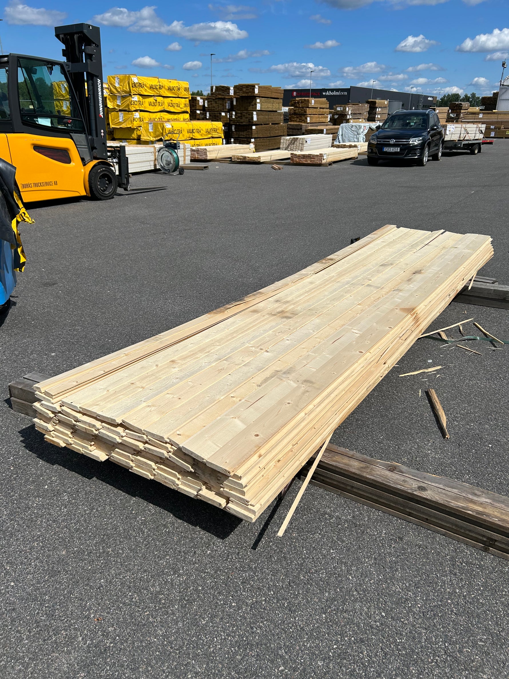 Paket Dubbelfas Halvspont 22x120mm 4,20m 76st Obehandlad