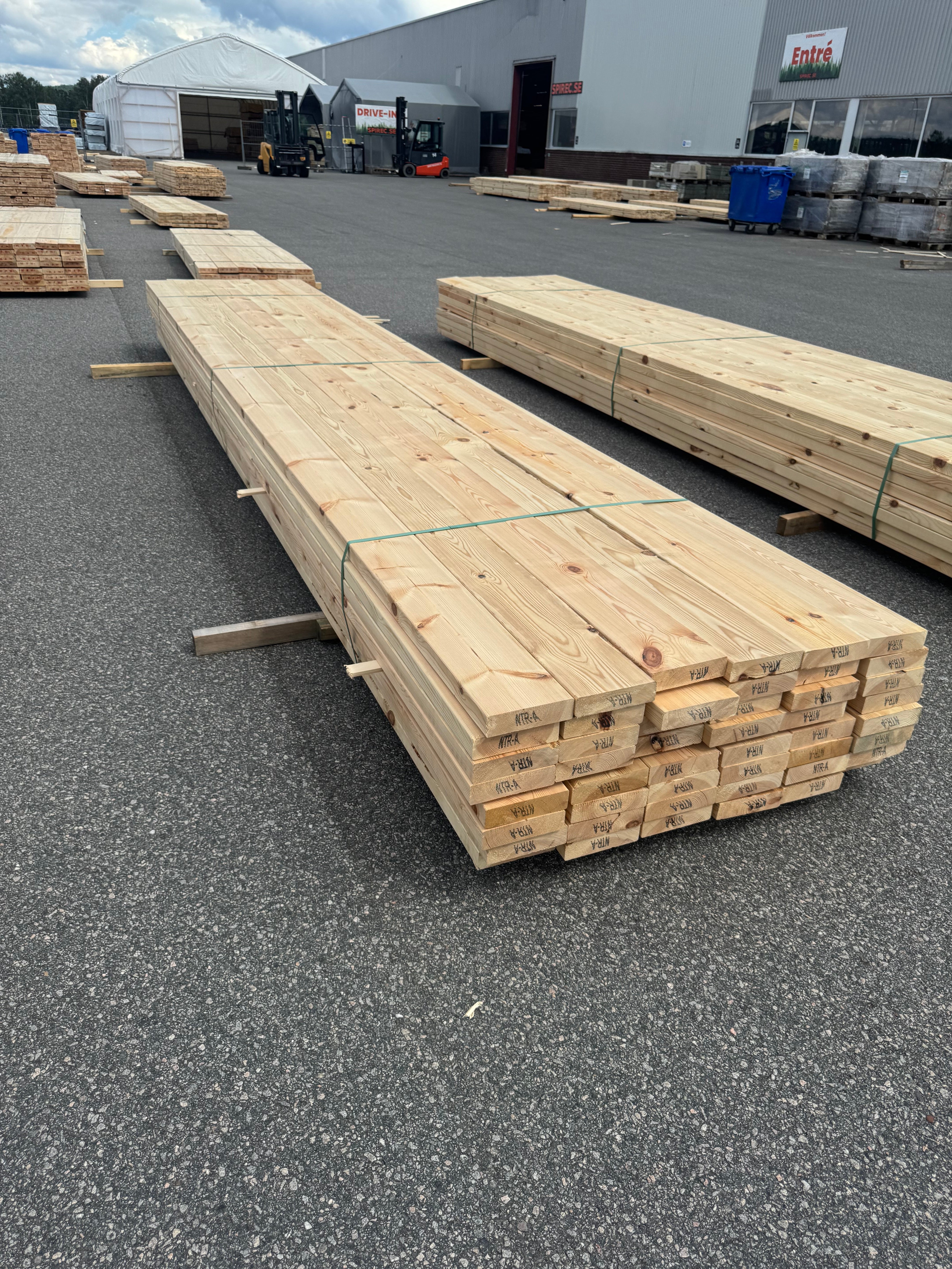 Paket Reglar 45x170 – 48 st (5,40 m, furu)