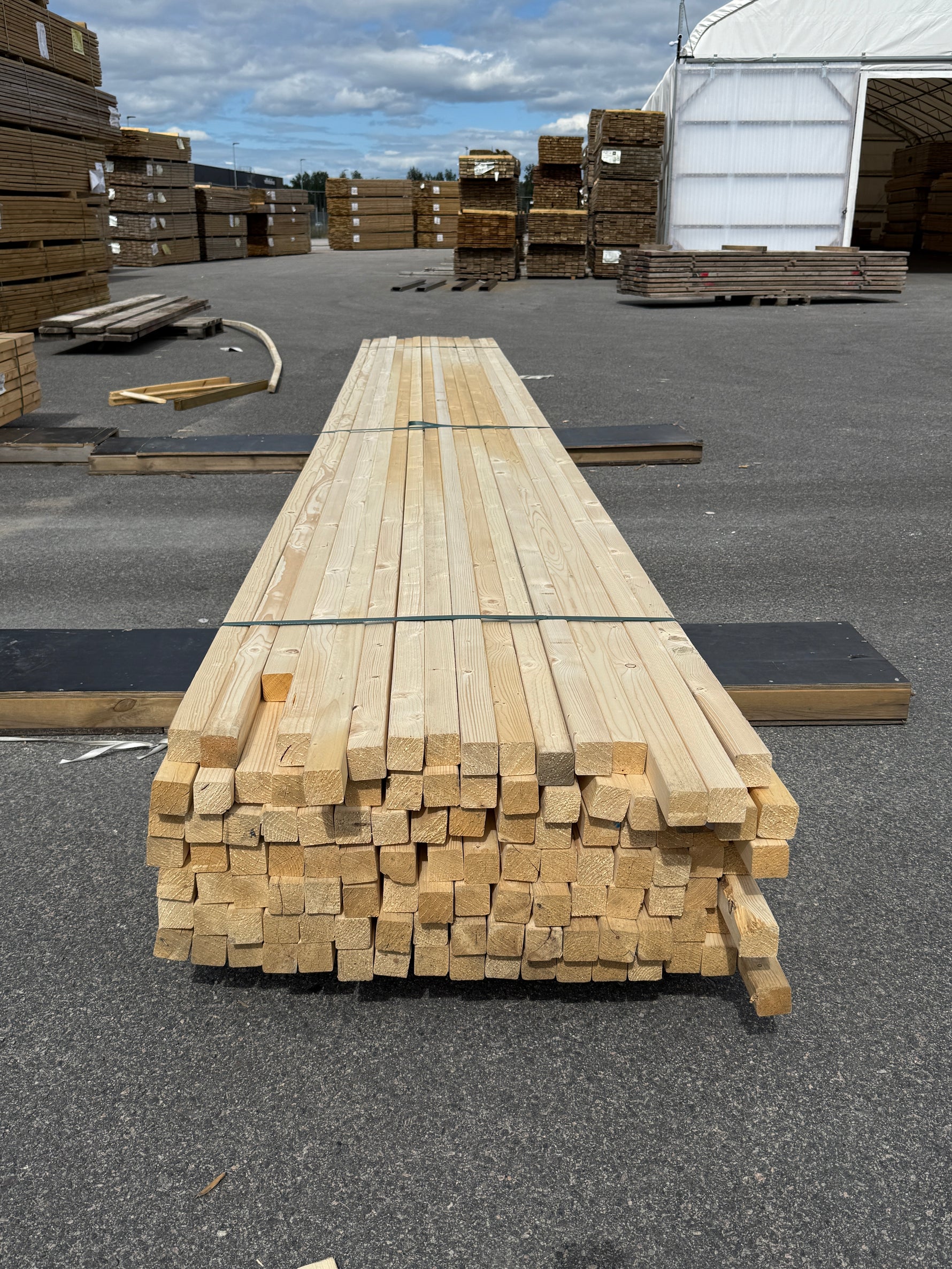 Paket Reglar 45x45 mm – 112 st (5,40 m, Gran)
