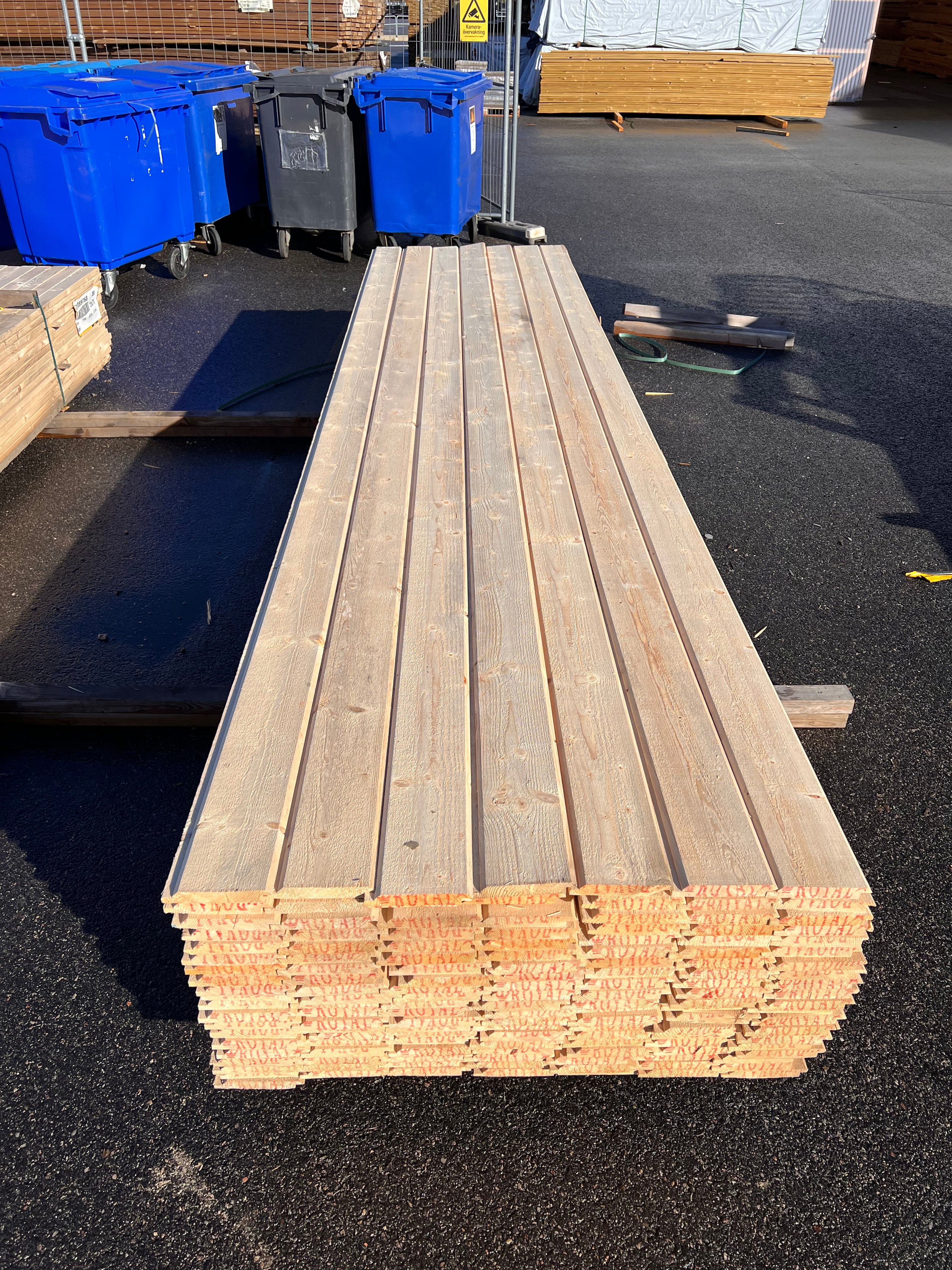 Paket Dubbelfas Halvspont 22x145mm, 154st 4,20m (Obehandlad)