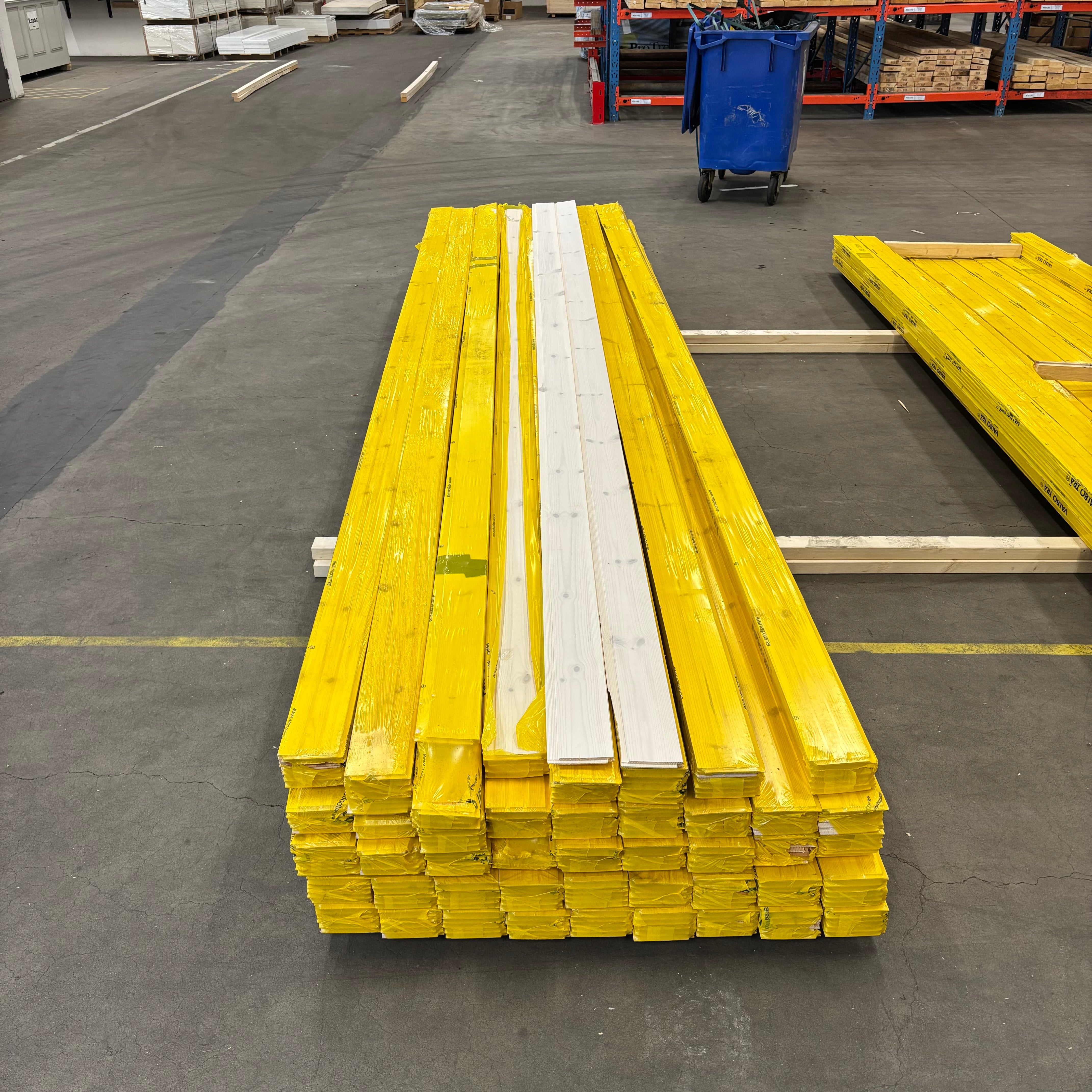 Paket Spårpanel Vitlasyr 13x120mm – 264 st 4,4–4,7m