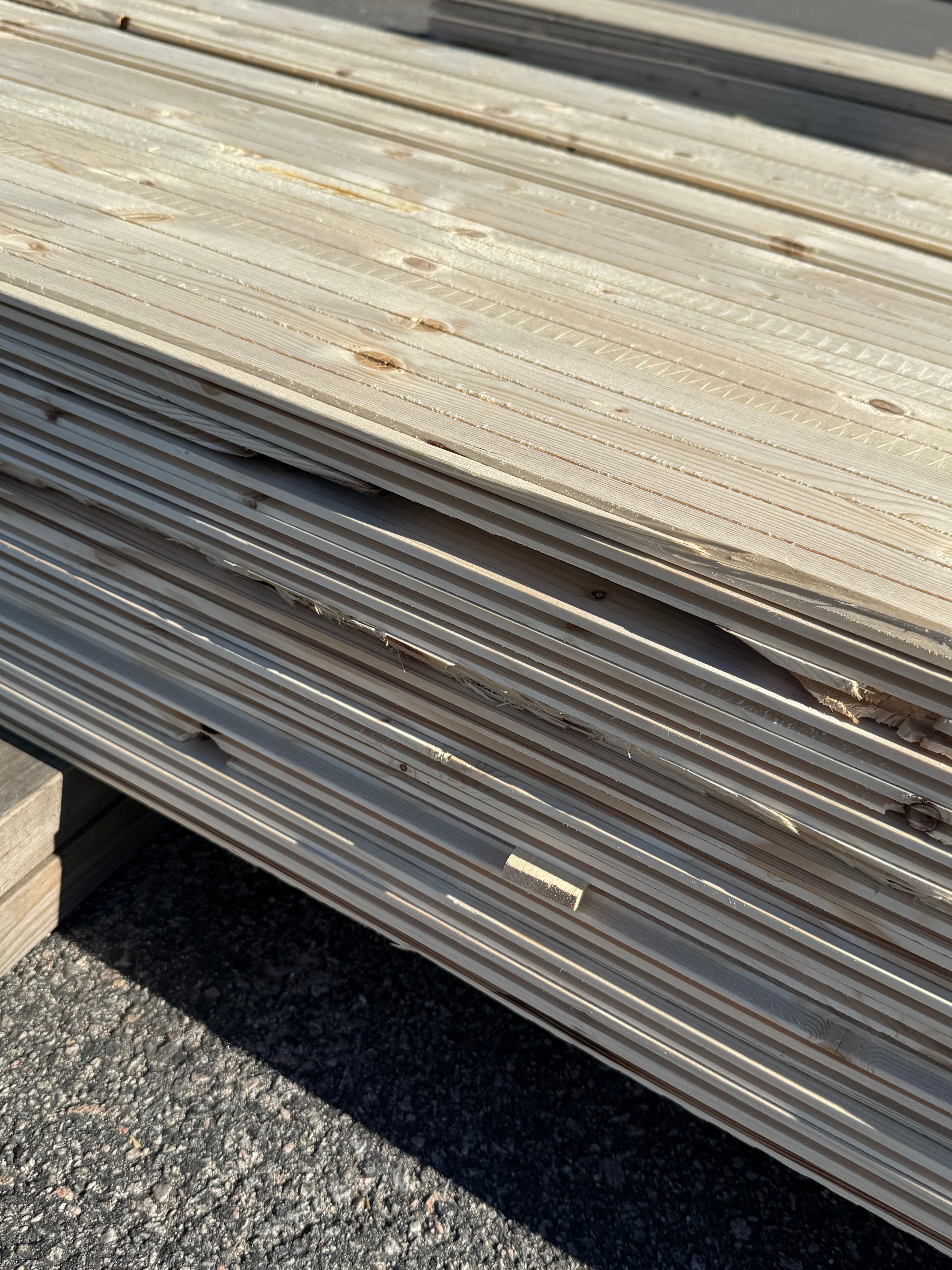 Paket Innerpanel 13x169mm Slätspont Gran Utskott