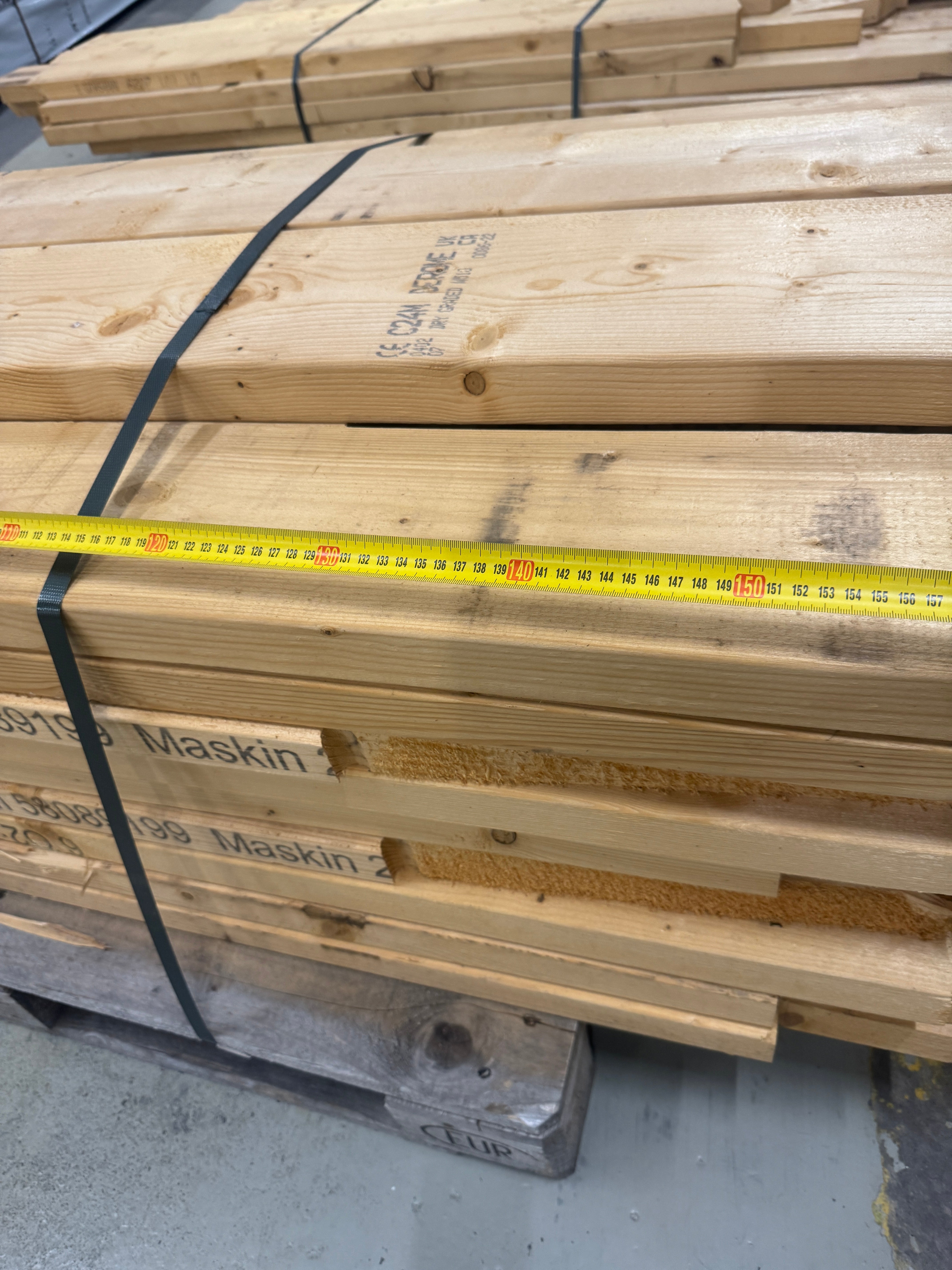 Paket Virke Kortbitar 45x170 – 38 st (1,30–2,15 m, gran)