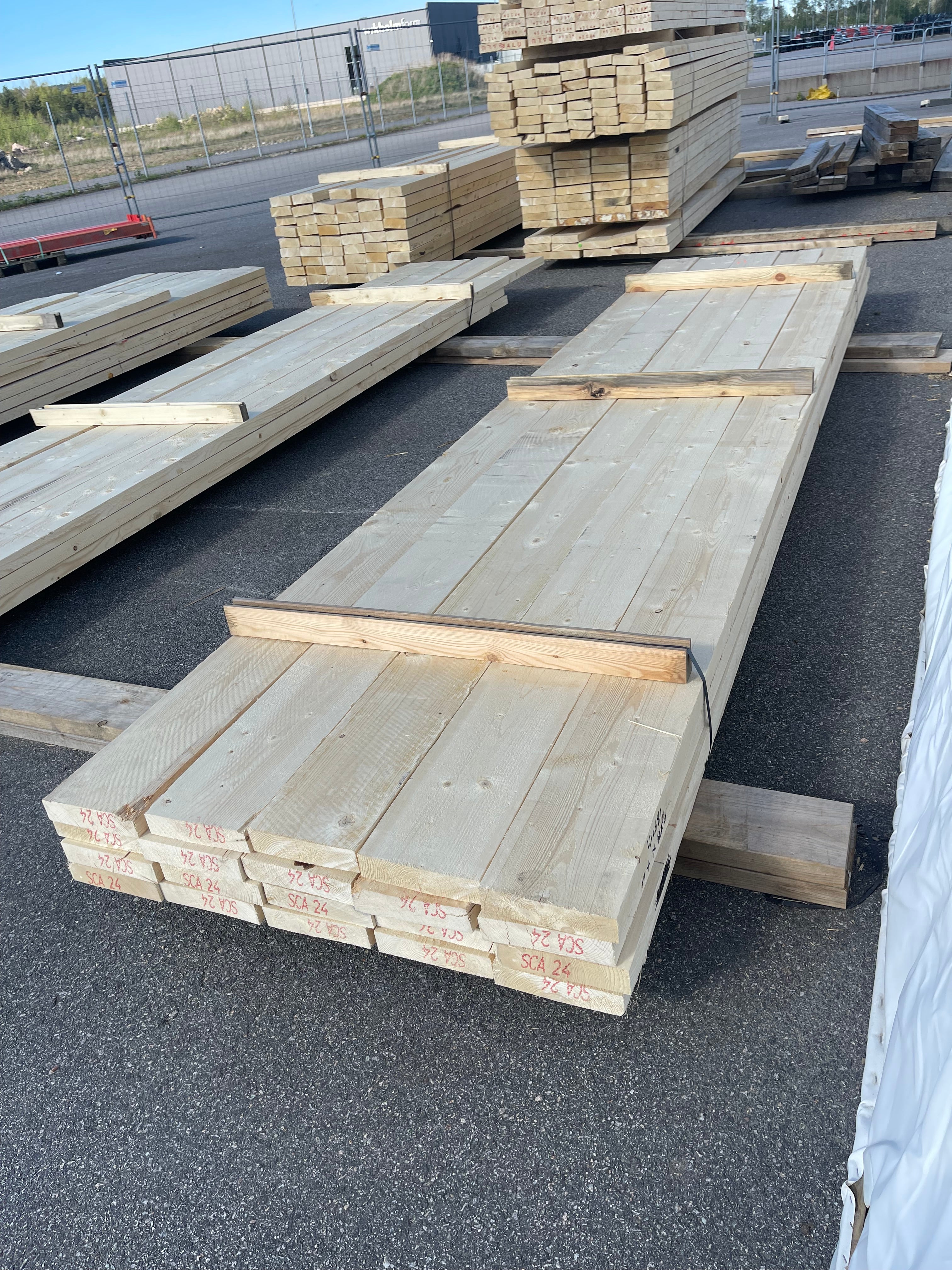 Paket Reglar Ohyvlade 47x200 mm – 4,50 m (19 st) + 5,10 m (1 st)
